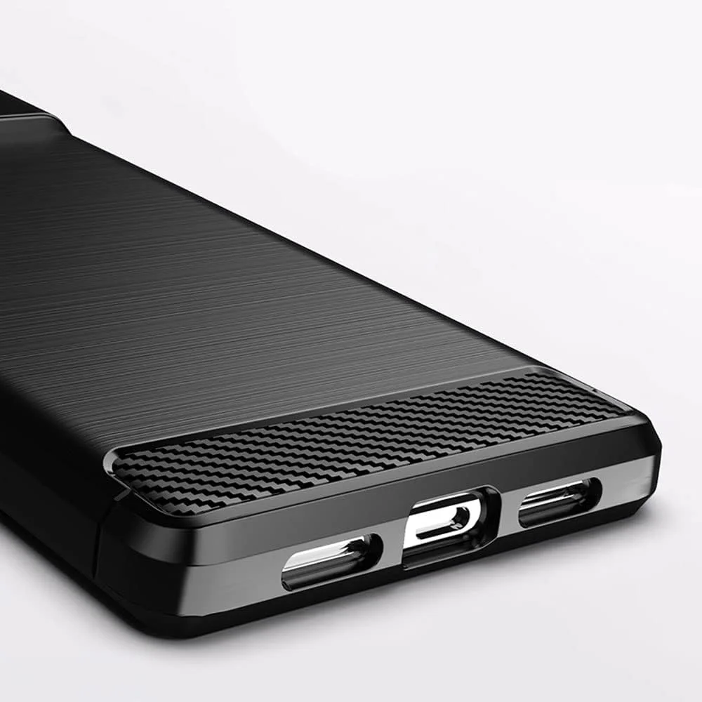 کاور TPU با بافت برس خورده و فیبر کربنی مارگون برای گوشی گوگل پیکسل 6 پرو - ضد اثر انگشت (پیکسل 6 پرو، مشکی) کاور TPU با بافت برس خورده و فیبر کربنی مارگون برای گوشی گوگل پیکسل 6 پرو - ضد اثر انگشت (پیکسل 6 پرو، مشکی)