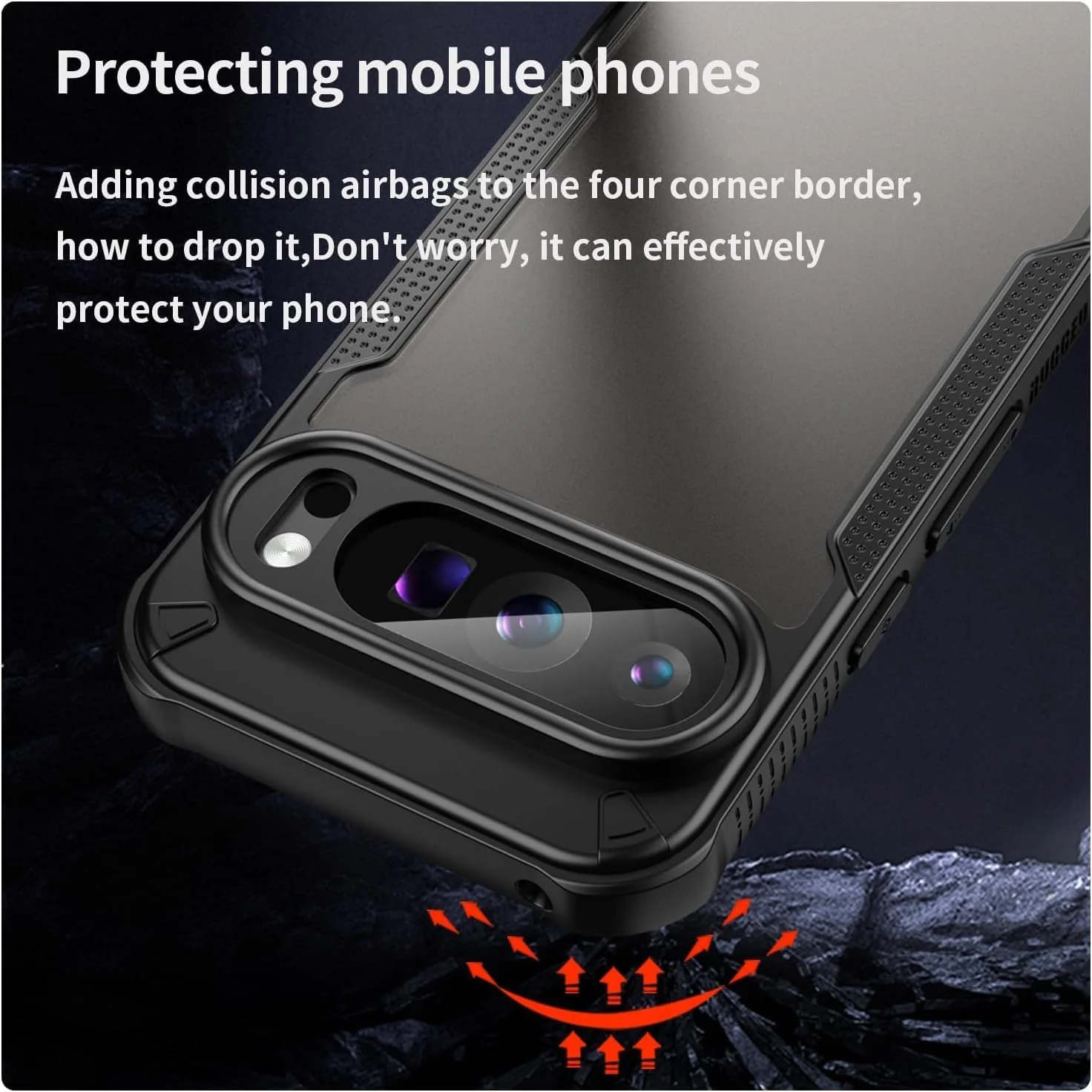 کاور مات نیمه شفاف RUNGOS برای گوگل پیکسل 9 پرو XL، مقاوم در برابر ضربه، طراحی باریک، ضد لغزش، سازگار با شارژ بیسیم، تست شده در سقوط از ارتفاع 3 متر کاور مات نیمه شفاف RUNGOS برای گوگل پیکسل 9 پرو XL، مقاوم در برابر ضربه، طراحی باریک، ضد لغزش، سازگار با شارژ بیسیم، تست شده در سقوط از ارتفاع 3 متر