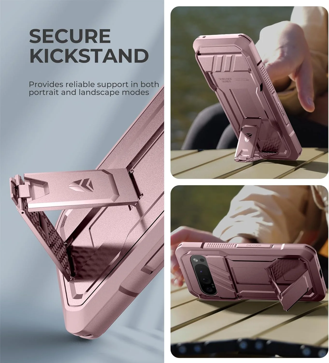 کاور محافظ گوشی گوگل پیکسل 9 پرو ایکس ال Dexnor با پوشش کشویی دوربین، محافظ صفحه نمایش داخلی و پایه نگهدارنده مقاوم، کاور محافظ کامل بدنه و بامپر مقاوم برای پیکسل 9 پرو ایکس ال، صورتی گل صد تومانی (20024) کاور محافظ گوشی گوگل پیکسل 9 پرو ایکس ال Dexnor با پوشش کشویی دوربین، محافظ صفحه نمایش داخلی و پایه نگهدارنده مقاوم، کاور محافظ کامل بدنه و بامپر مقاوم برای پیکسل 9 پرو ایکس ال، صورتی گل صد تومانی (20024)