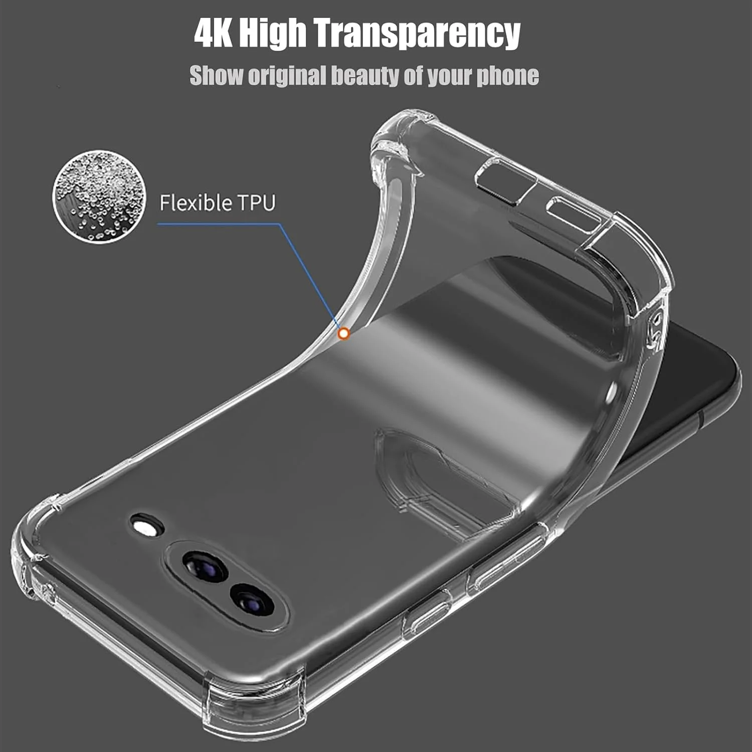 کاور شفاف لوموبریلا برای گوگل پیکسل 9a، مقاوم در برابر ضربه، محافظت درجه نظامی، گوشههای تقویتشده، باریک، نرم، انعطافپذیر، سپر TPU کاور شفاف لوموبریلا برای گوگل پیکسل 9a، مقاوم در برابر ضربه، محافظت درجه نظامی، گوشههای تقویتشده، باریک، نرم، انعطافپذیر، سپر TPU