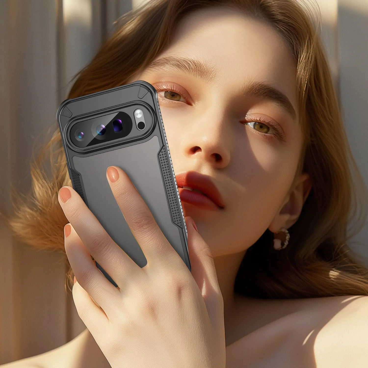 کاور مات نیمه شفاف RUNGOS برای گوگل پیکسل 9 پرو XL، مقاوم در برابر ضربه، طراحی باریک، ضد لغزش، سازگار با شارژ بیسیم، تست شده در سقوط از ارتفاع 3 متر کاور مات نیمه شفاف RUNGOS برای گوگل پیکسل 9 پرو XL، مقاوم در برابر ضربه، طراحی باریک، ضد لغزش، سازگار با شارژ بیسیم، تست شده در سقوط از ارتفاع 3 متر