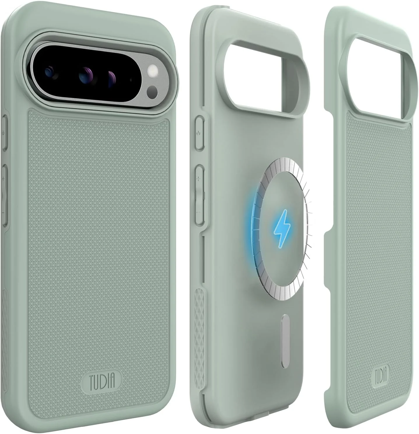 کاور محافظ دو لایه و ضد ضربه TUDIA MergeGrip سازگار با Magsafe، طراحی شده برای گوشی Google Pixel 9 Pro XL مدل 2024 - رنگ Green Lily کاور محافظ دو لایه و ضد ضربه TUDIA MergeGrip سازگار با Magsafe، طراحی شده برای گوشی Google Pixel 9 Pro XL مدل 2024 - رنگ Green Lily