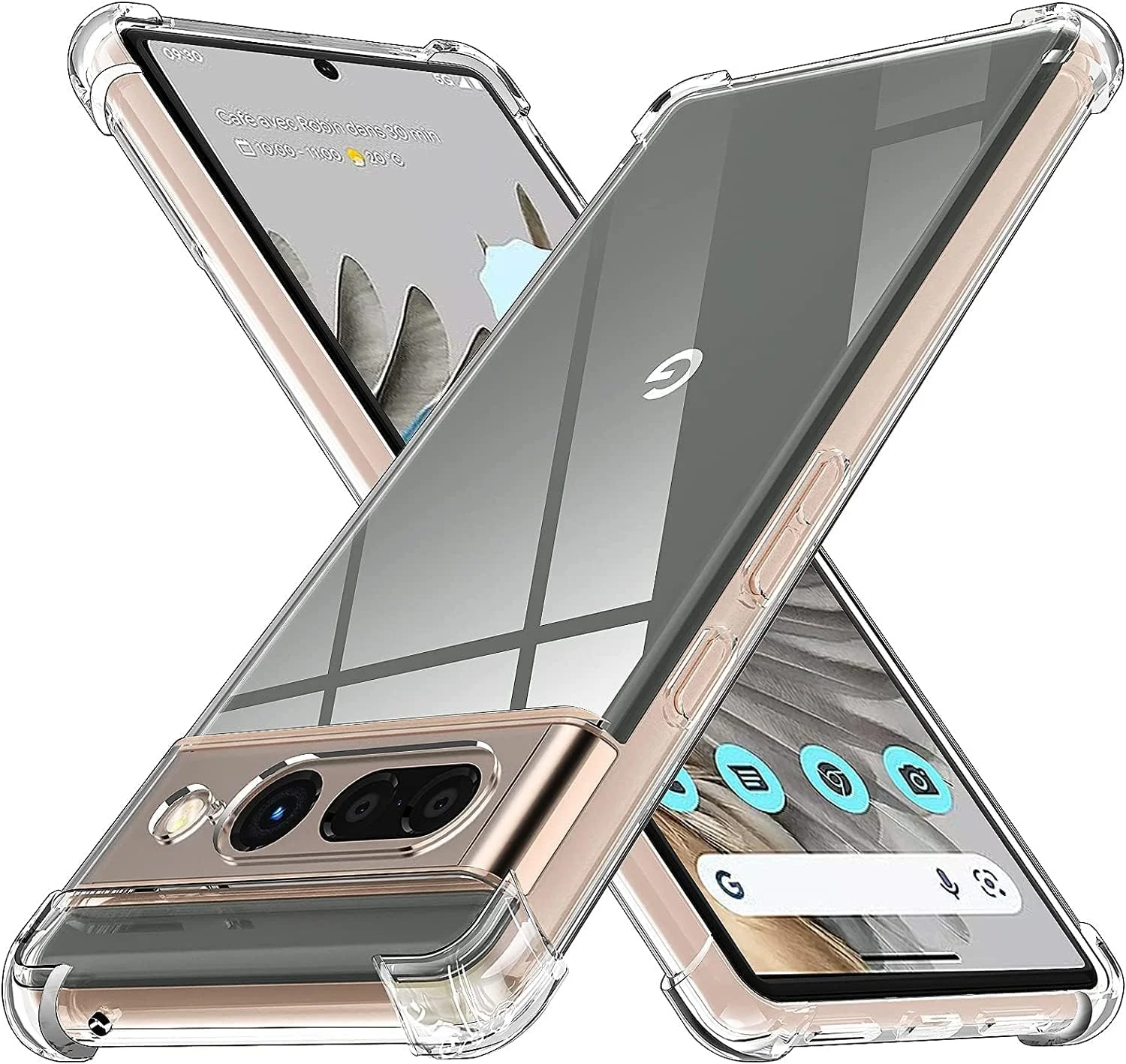 کاور محافظ ژله ای شفاف و نرم گوشی گوگل پیکسل 7 پرو، ساخته شده از TPU سیلیکونی با گوشه های تقویت شده