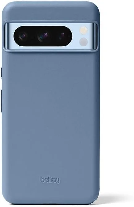 کاور چرمی بلروی برای پیکسل 8 پرو – (کاور چرمی گوشی گوگل) - آبی تخته سنگی