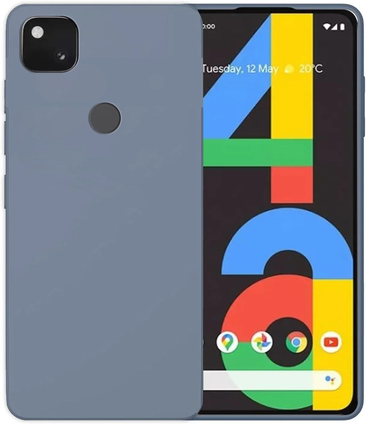 قاب محافظ نرم گوشی گوگل پیکسل 4a (خاکستری، پیکسل 4a 5.81 اینچ)