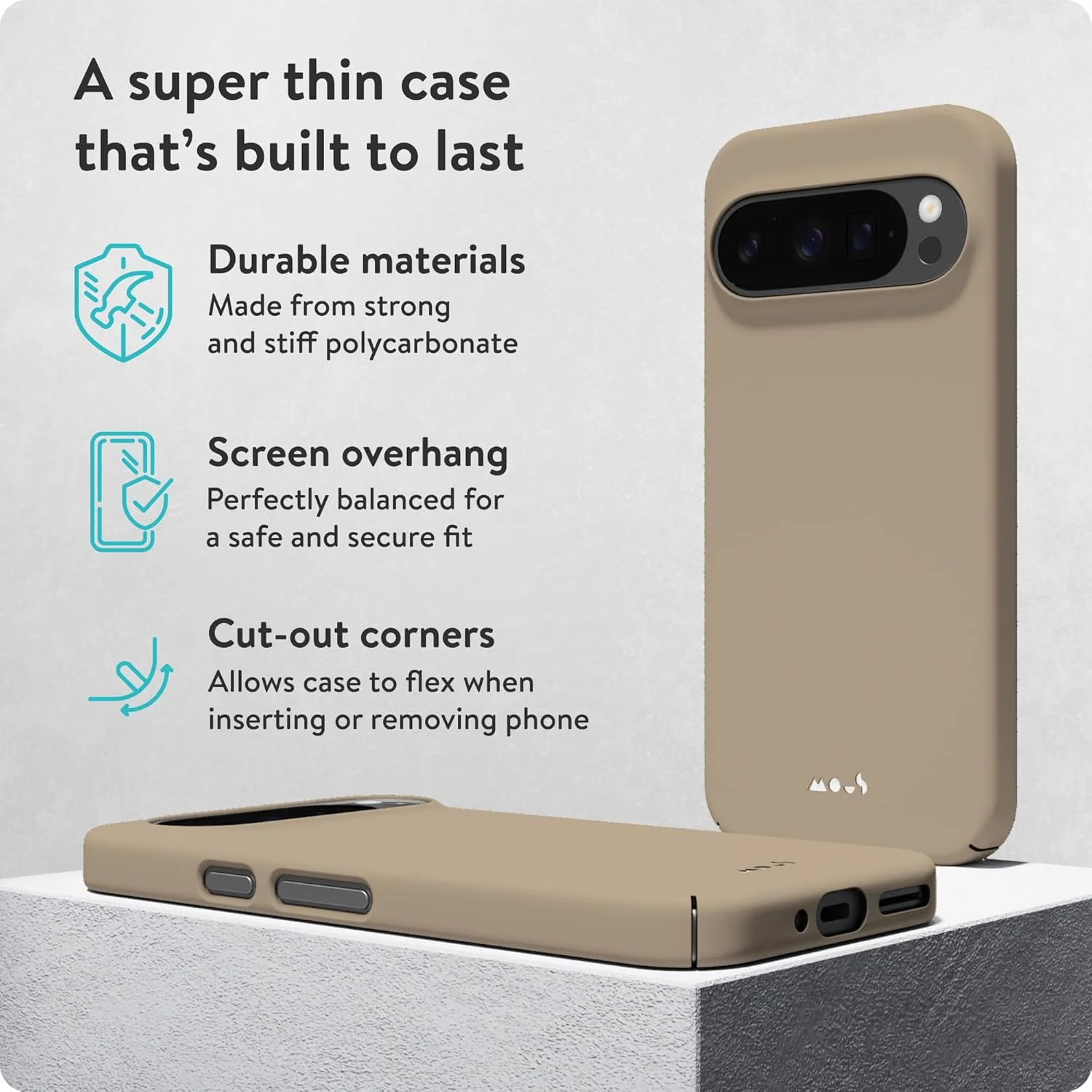 قاب محافظ تلفن همراه گوگل پیکسل 9 پرو ایکس ال، سازگار با MagSafe - بسیار نازک - کاور مغناطیسی تلفن - طرح قارچ