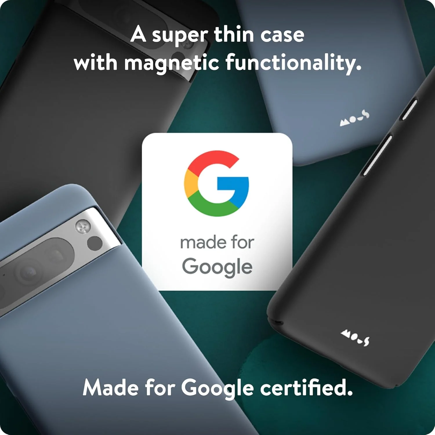 قاب گوشی گوگل پیکسل 8 پرو سازگار با MagSafe - کاور مغناطیسی فوق العاده نازک - آبی