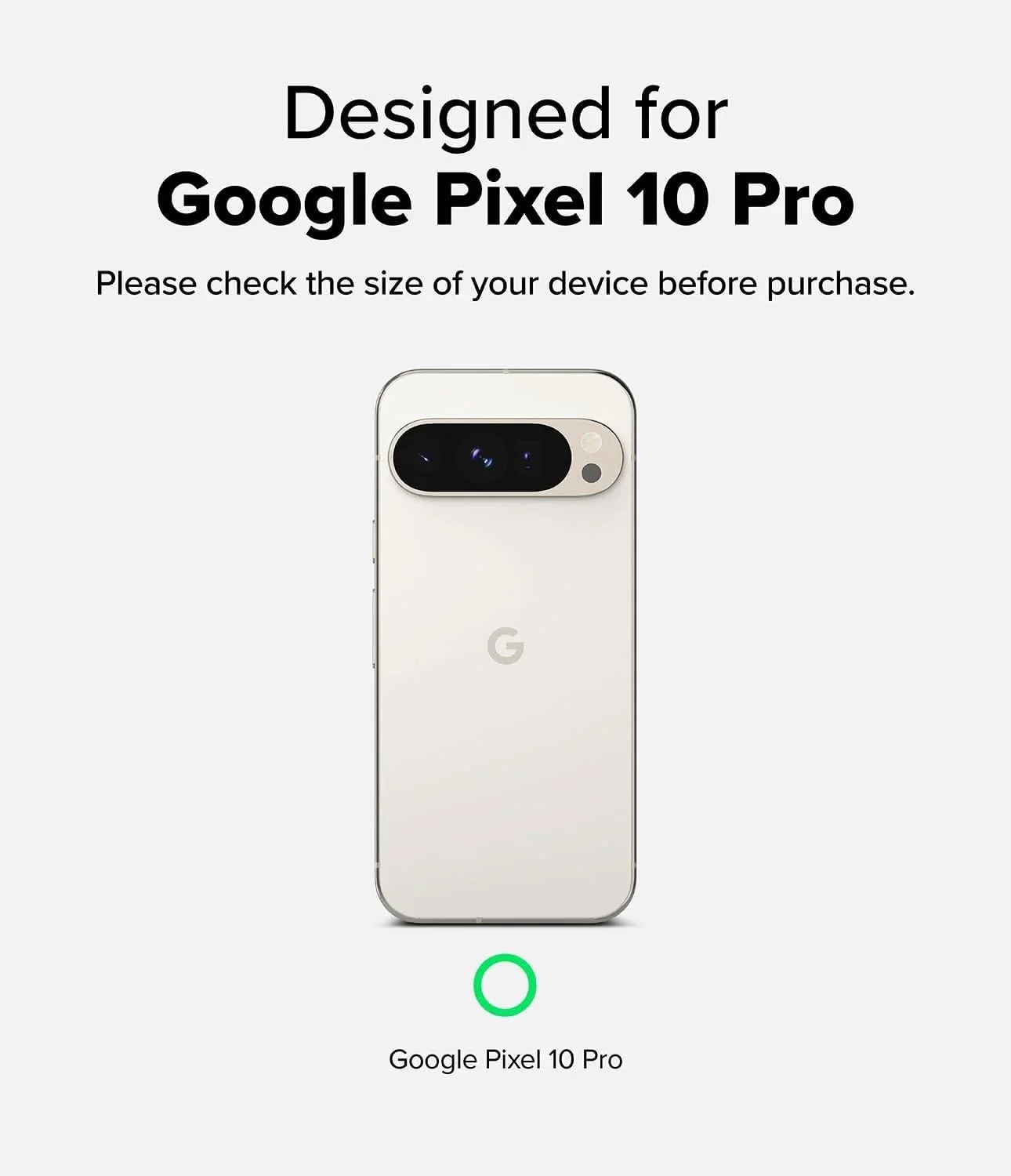 کاور اونیکس رینکه سازگار با گوگل پیکسل 10 پرو، با گریپ تقویت شده، TPU بادوام و انعطاف پذیر، ضد ضربه، محافظ سپر TPU مقاوم، روکش گوشی [طراحی شده برای پیکسل 10 پرو] - سبز تیره