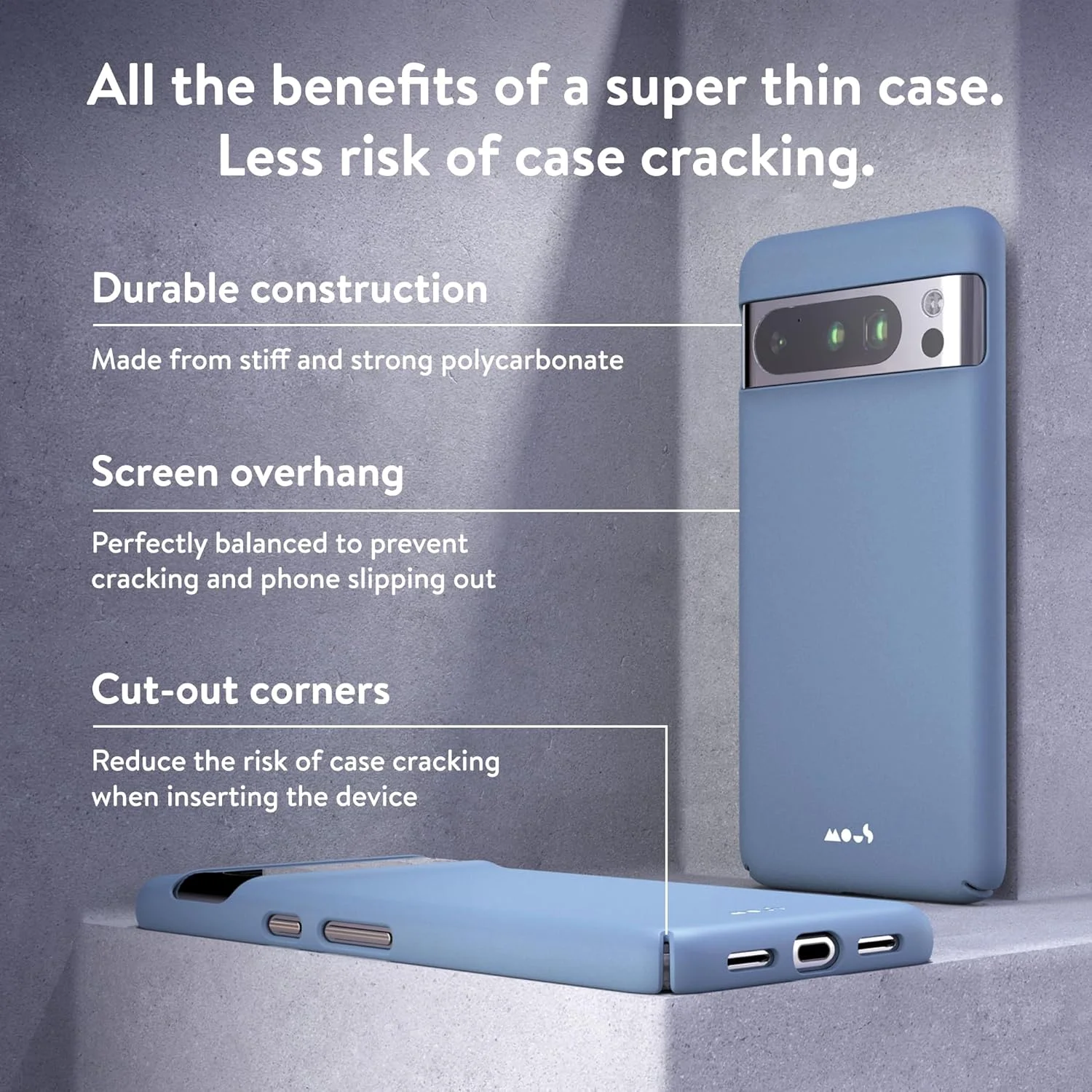 قاب گوشی گوگل پیکسل 8 پرو سازگار با MagSafe - کاور مغناطیسی فوق العاده نازک - آبی