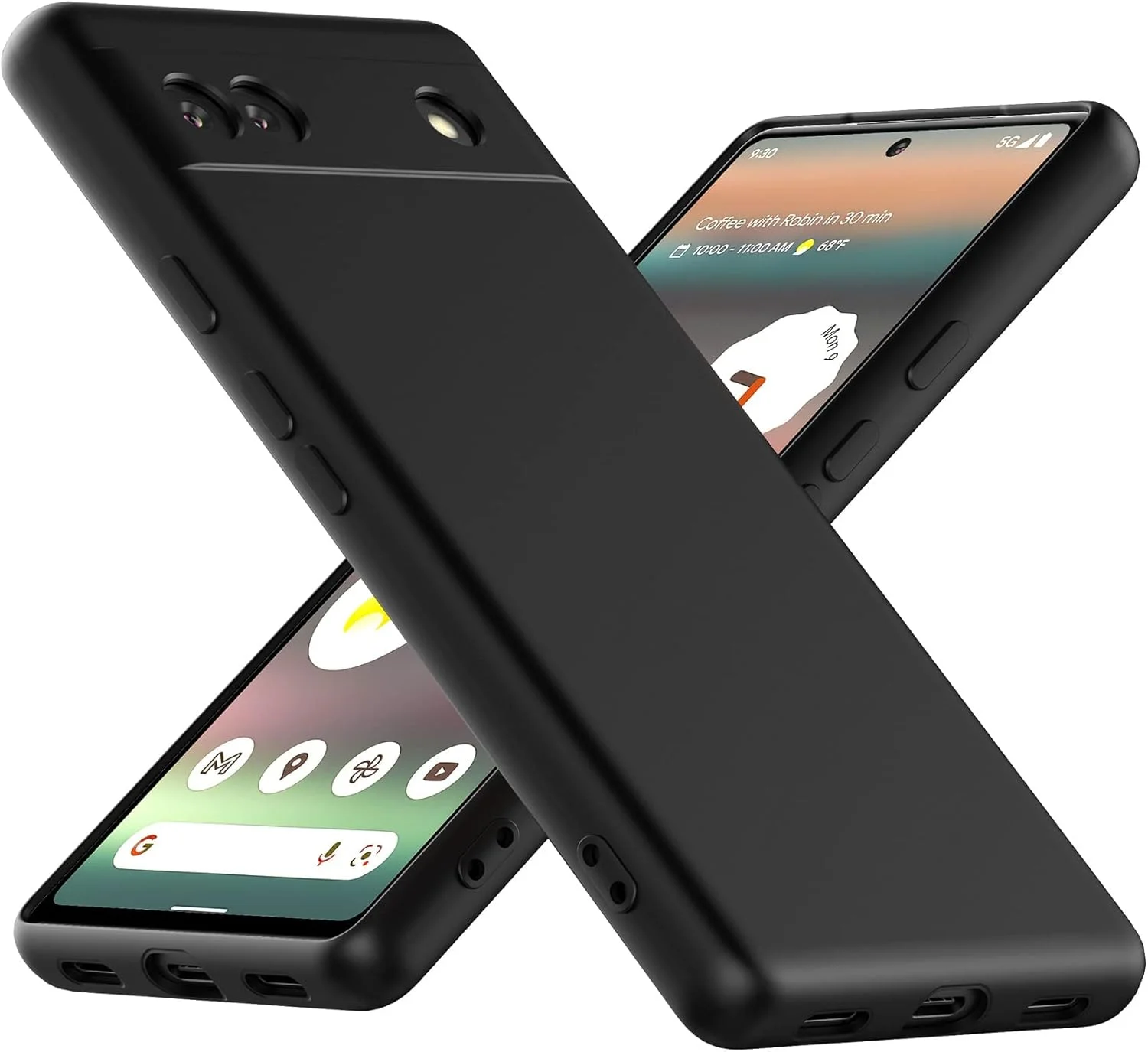 کاور مشکی سیلیکونی نرم و باریک EXELLE مناسب برای گوشی گوگل پیکسل 6A