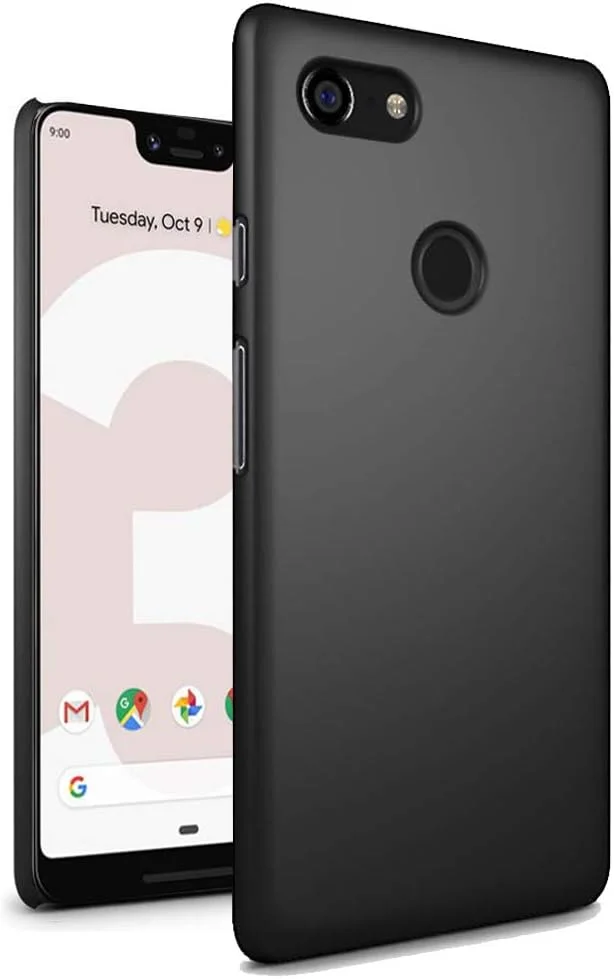 قاب محافظ گوشی گوگل پیکسل 3 XL، کاور گوگل پیکسل 3 XL، قاب سخت و باریک زرهی - کاور لاستیکی مات گوگل پیکسل 3 XL (مشکی)