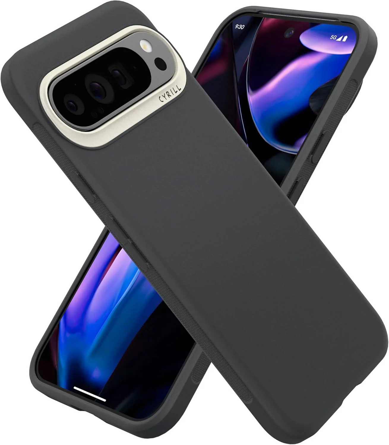 کاور محافظ سیلیکونی CYRILL UltraColor سازگار با Google Pixel 9 Pro XL، با روکش مات [ضد اثر انگشت] و ضربه‌گیر - رنگ Dusk