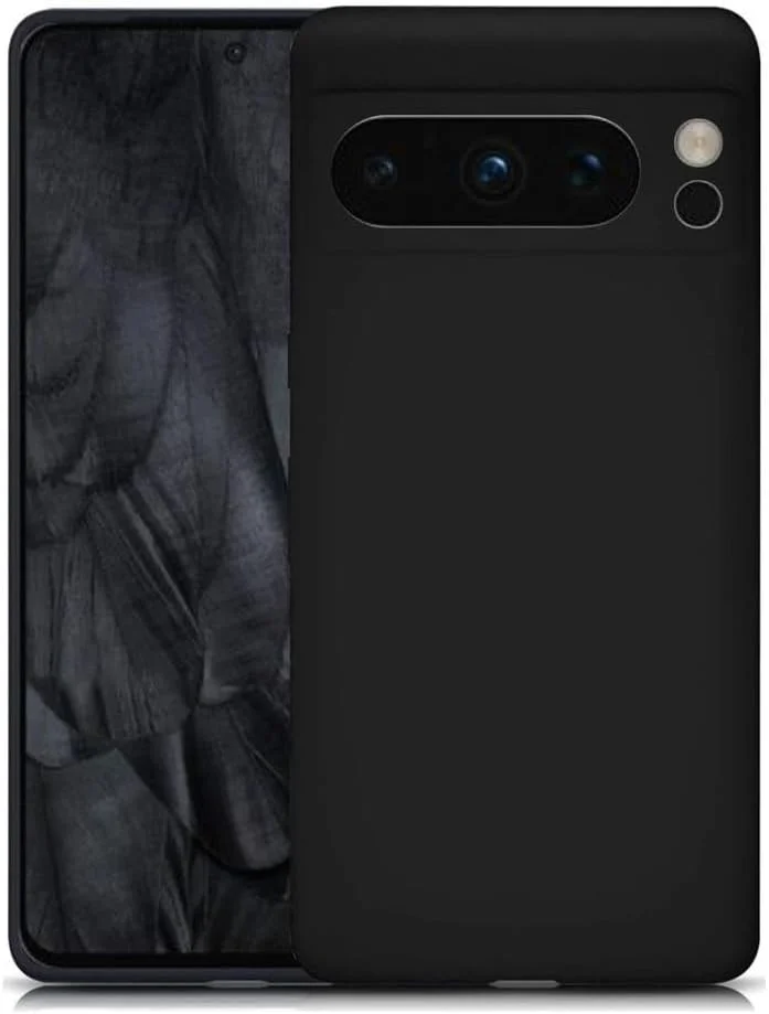 کاور محافظ گوشی گوگل پیکسل 8 پرو، محافظت از دوربین، فوق العاده باریک، سیلیکونی TPU نرم، مات، ضد ضربه، کاور بامپر برای گوگل پیکسل 8 پرو 5G مشکی