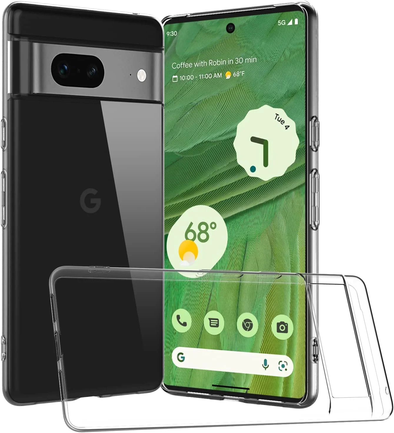 کاور محافظ گوشی گوگل پیکسل 7، کاور TPU شفاف، فوق العاده نازک و انعطاف پذیر با قابلیت جذب شوک برای گوگل پیکسل 7، شفاف