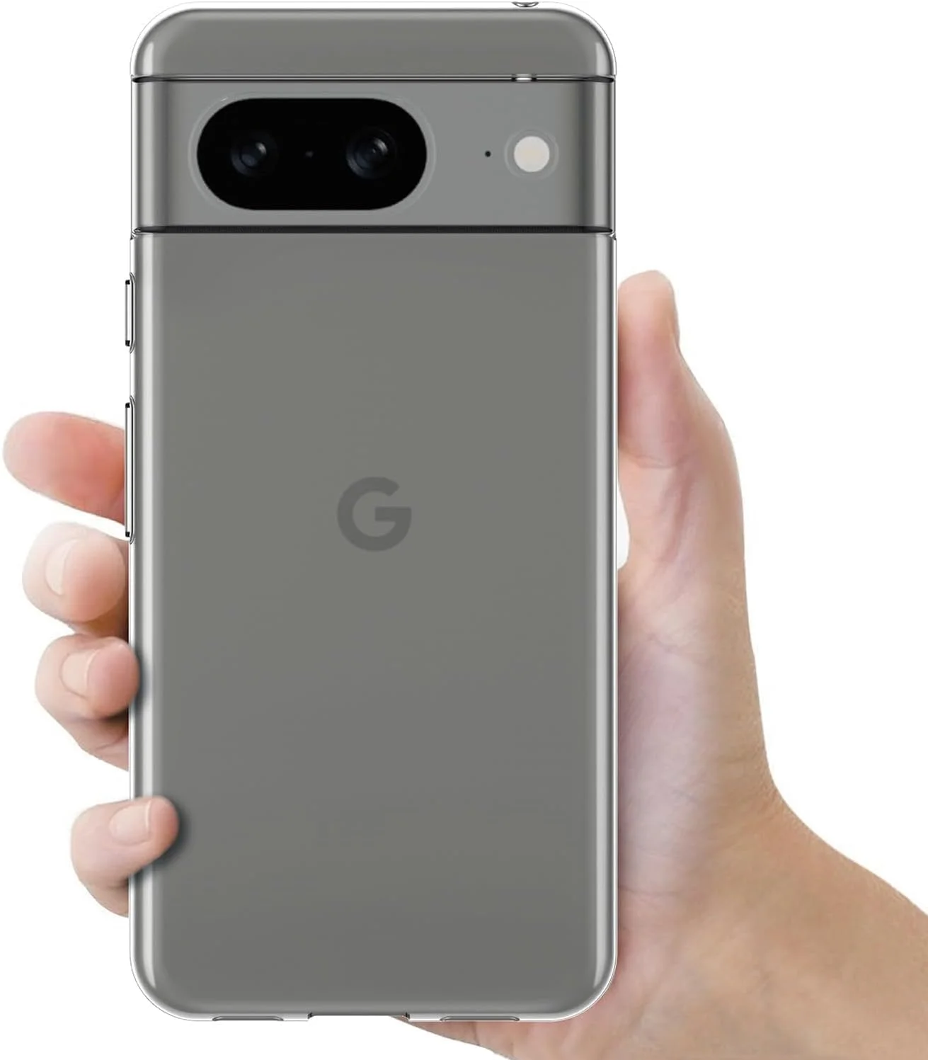 کاور مای‌جین برای گوگل پیکسل 8 (6.2 اینچ) ژله‌ای نرم TPU با محافظ بامپر و پشت شفاف