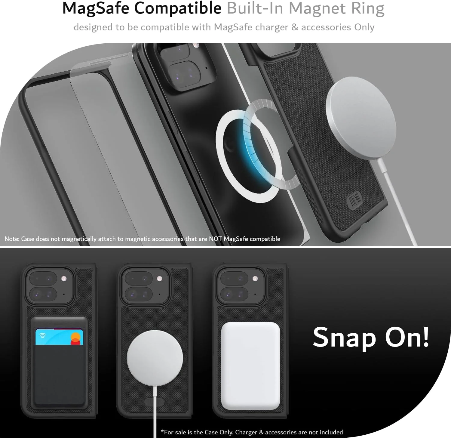 کیف محافظ گوشی گوگل پیکسل 9 پرو فولد مدل MergeGrip V2 تودیا (سازگار با MagSafe) (2024) – نسخه بهبود یافته، مقاوم، باریک، سبک با محافظ صفحه نمایش یکپارچه - مشکی کیف محافظ گوشی گوگل پیکسل 9 پرو فولد مدل MergeGrip V2 تودیا (سازگار با MagSafe) (2024) – نسخه بهبود یافته، مقاوم، باریک، سبک با محافظ صفحه نمایش یکپارچه - مشکی