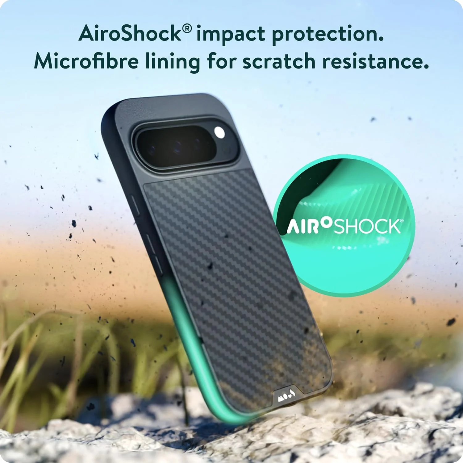 قاب محافظ گوشی گوگل پیکسل 9 پرو سازگار با MagSafe - Limitless 5.0 - فیبر کربن - قاب محافظ پیکسل 9 پرو - کاور ضد ضربه