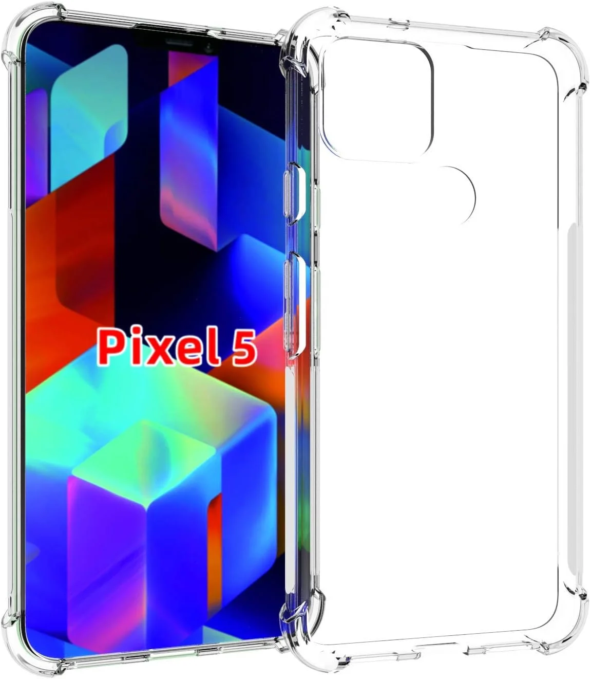 کاور محافظ سیلیکونی نرم و ضد ضربه با بالشتک هوا، بسیار نازک و ضد خش، مناسب برای گوشی گوگل پیکسل 5 (شفاف) از Nice.Store.UAE