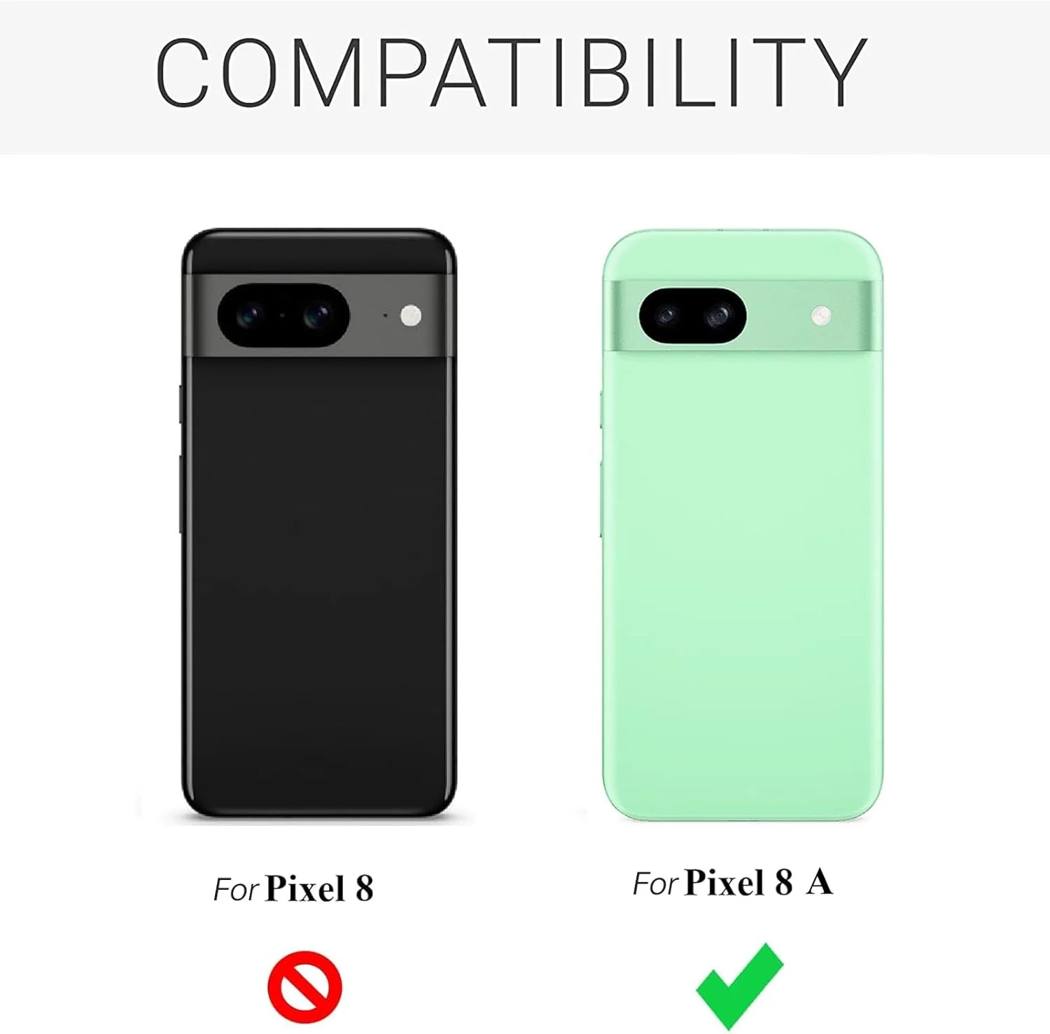 کاور محافظ گوشی باریک برای گوگل پیکسل 8A، کاور سیلیکونی با محافظت از دوربین، داخلی نرم و انعطاف پذیر (آبی، برای پیکسل 8A)