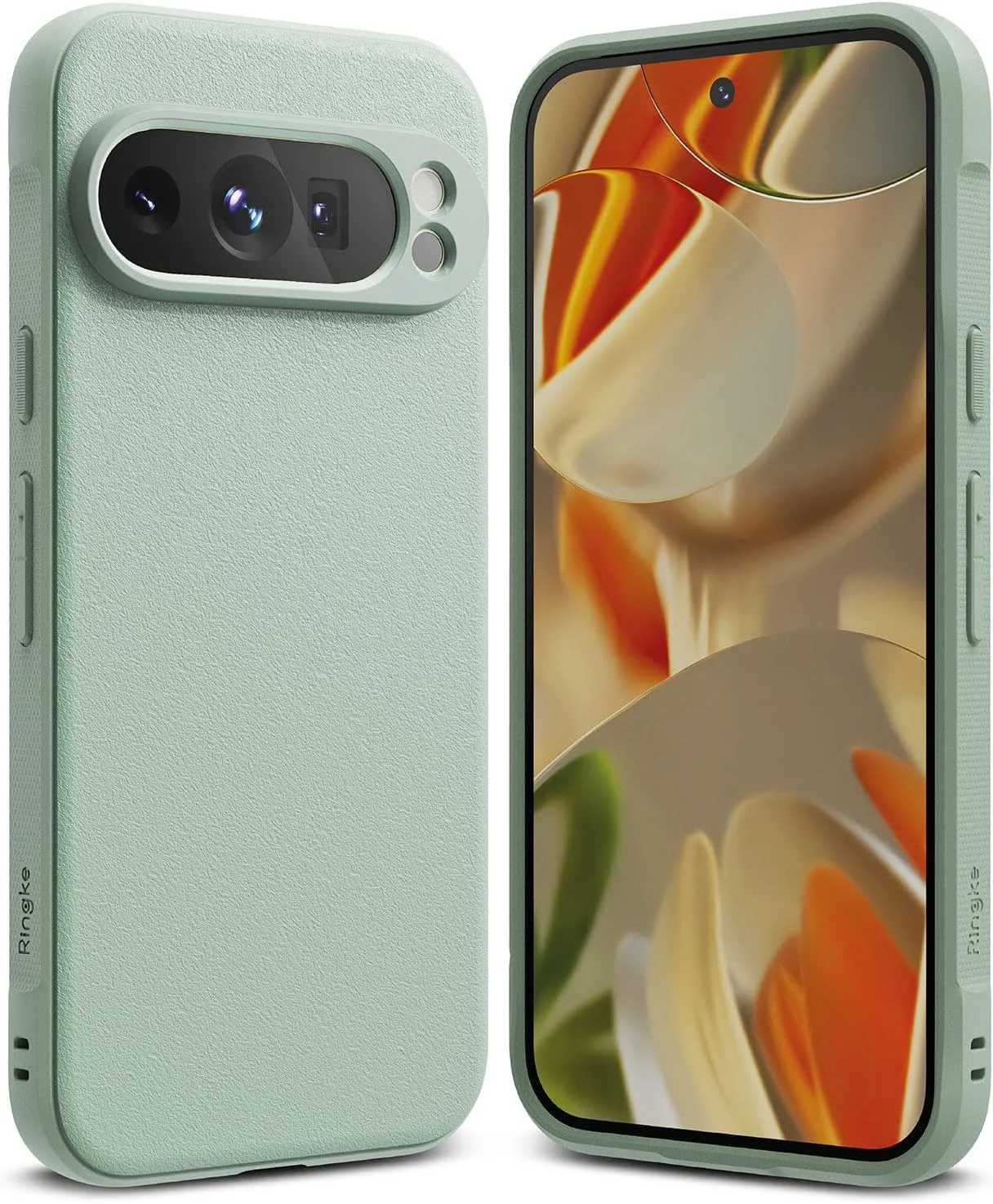 کاور اونیکس رینکه سازگار با گوگل پیکسل 9 پرو، با گریپ تقویت شده، TPU منعطف و مقاوم، ضربه گیر TPU قوی، محافظت در برابر افتادن، کاور گوشی [طراحی شده برای پیکسل 9 پرو] - نعنایی