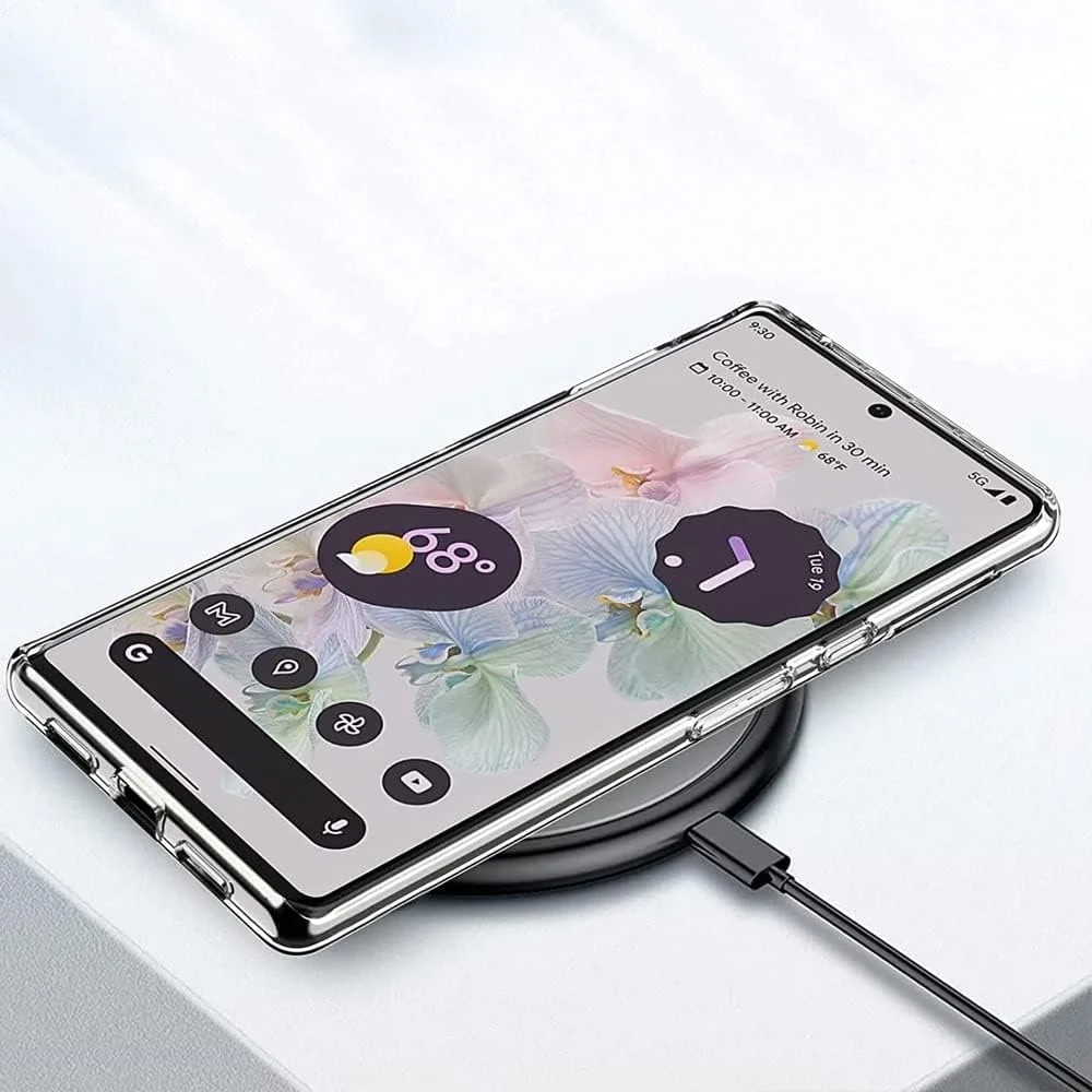 کاور شفاف مارگون برای گوشی گوگل پیکسل 7 پرو، کاور انعطاف پذیر TPU با قابلیت جذب شوک، 6.7 اینچ