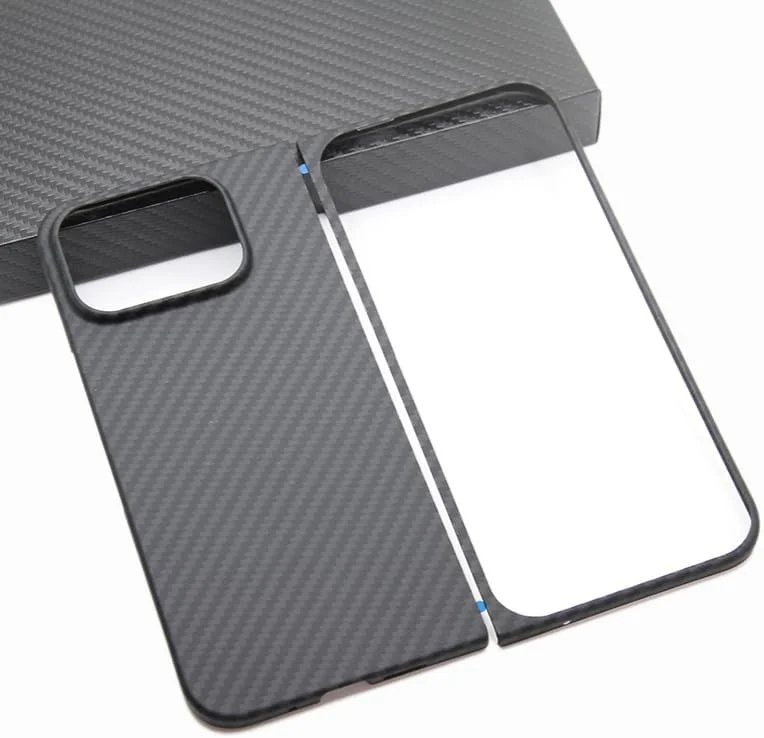 کاور فیبر کربنی لوکس Gruattreay سازگار با Google Pixel 9 Pro Fold (2024) مدل 1500D فوق العاده نازک تاشو برای گوشی Pixel 9 Pro Fold (مشکی 1)