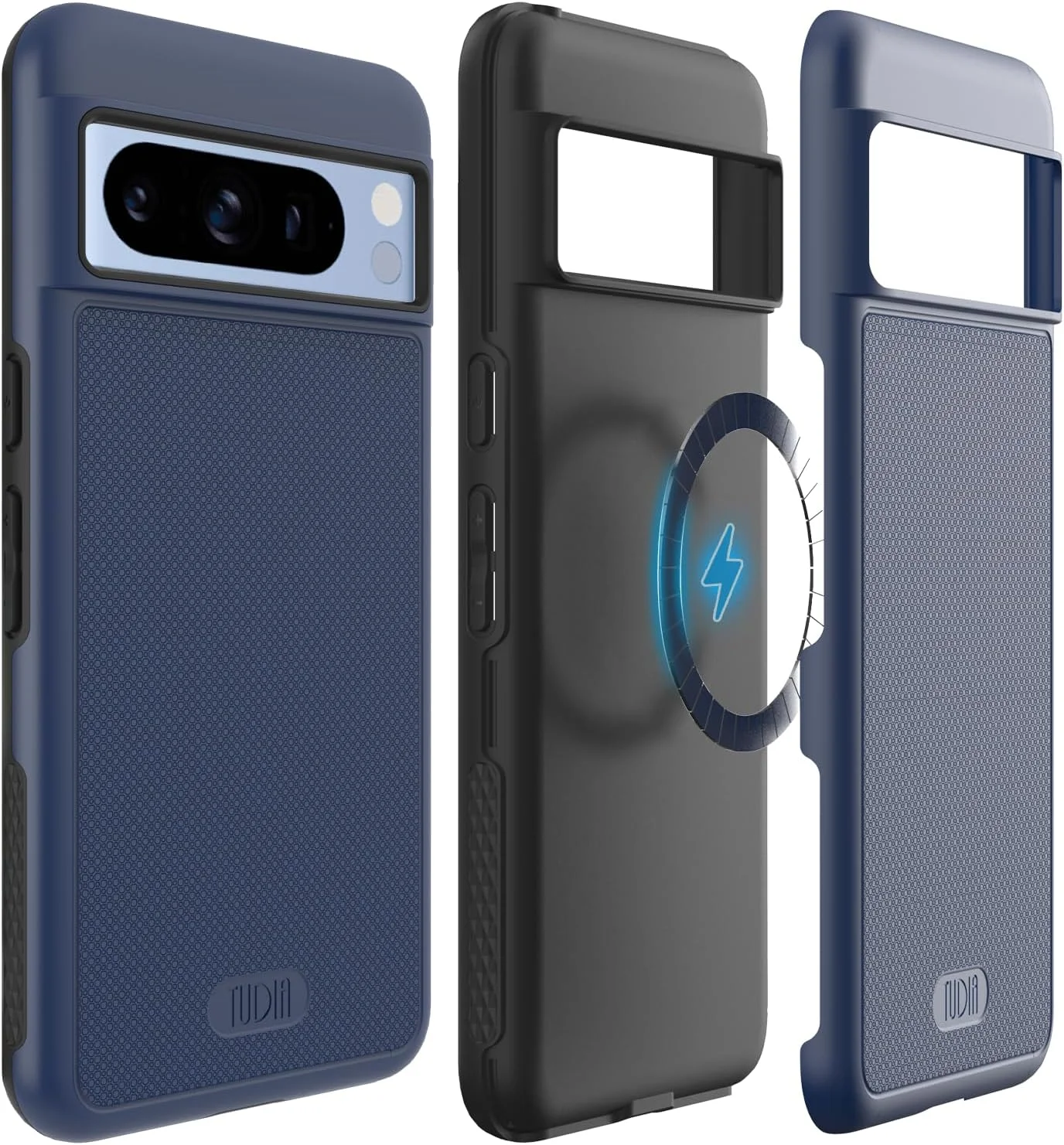 کاور محافظ گوشی TUDIA MergeGrip مناسب برای گوگل پیکسل 8 پرو (نسخه 2023)، سازگار با MagSafe، مقاوم در برابر ضربه، دولایه باریک، محافظ لبه برجسته، ضد لغزش - آبی نیلی کاور محافظ گوشی TUDIA MergeGrip مناسب برای گوگل پیکسل 8 پرو (نسخه 2023)، سازگار با MagSafe، مقاوم در برابر ضربه، دولایه باریک، محافظ لبه برجسته، ضد لغزش - آبی نیلی