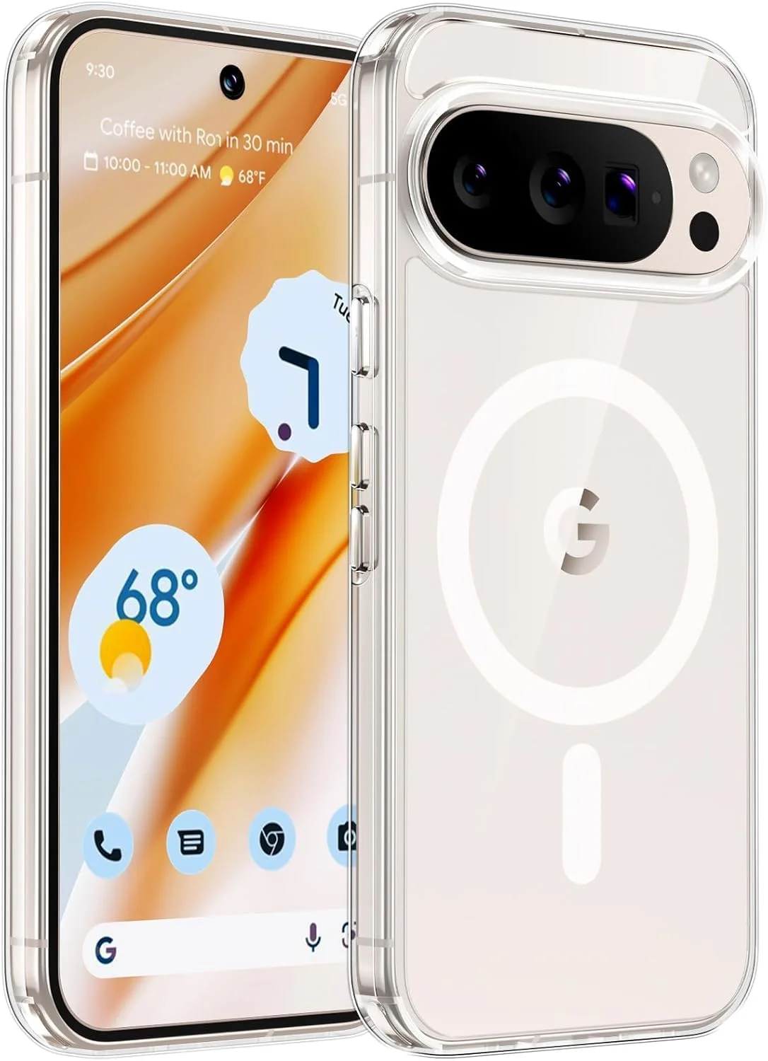 قاب محافظ گوشی گوگل پیکسل 10/10 پرو، سازگار با مگسیف، محافظت درجه نظامی، مقاوم در برابر زرد شدن، پشت ضد خش، قاب ضد ضربه برای پیکسل 10/10 پرو، شفاف قاب محافظ گوشی گوگل پیکسل 10/10 پرو، سازگار با مگسیف، محافظت درجه نظامی، مقاوم در برابر زرد شدن، پشت ضد خش، قاب ضد ضربه برای پیکسل 10/10 پرو، شفاف