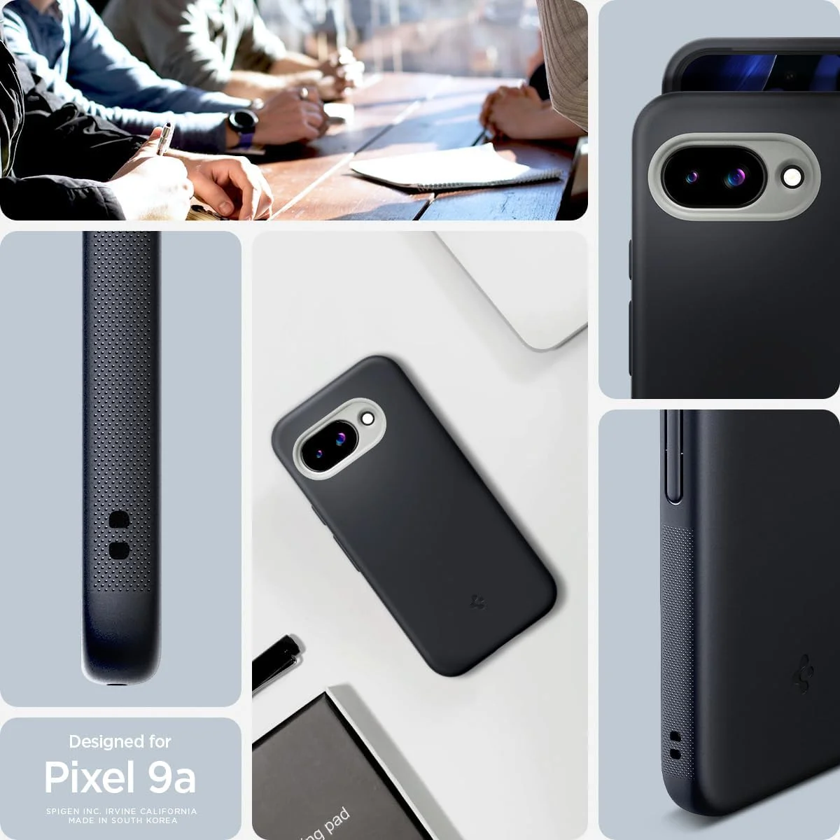 کاور محافظ Spigen Nano Pop Mag سازگار با MagSafe برای گوشی Google Pixel 9a (2025) - کنجد سیاه