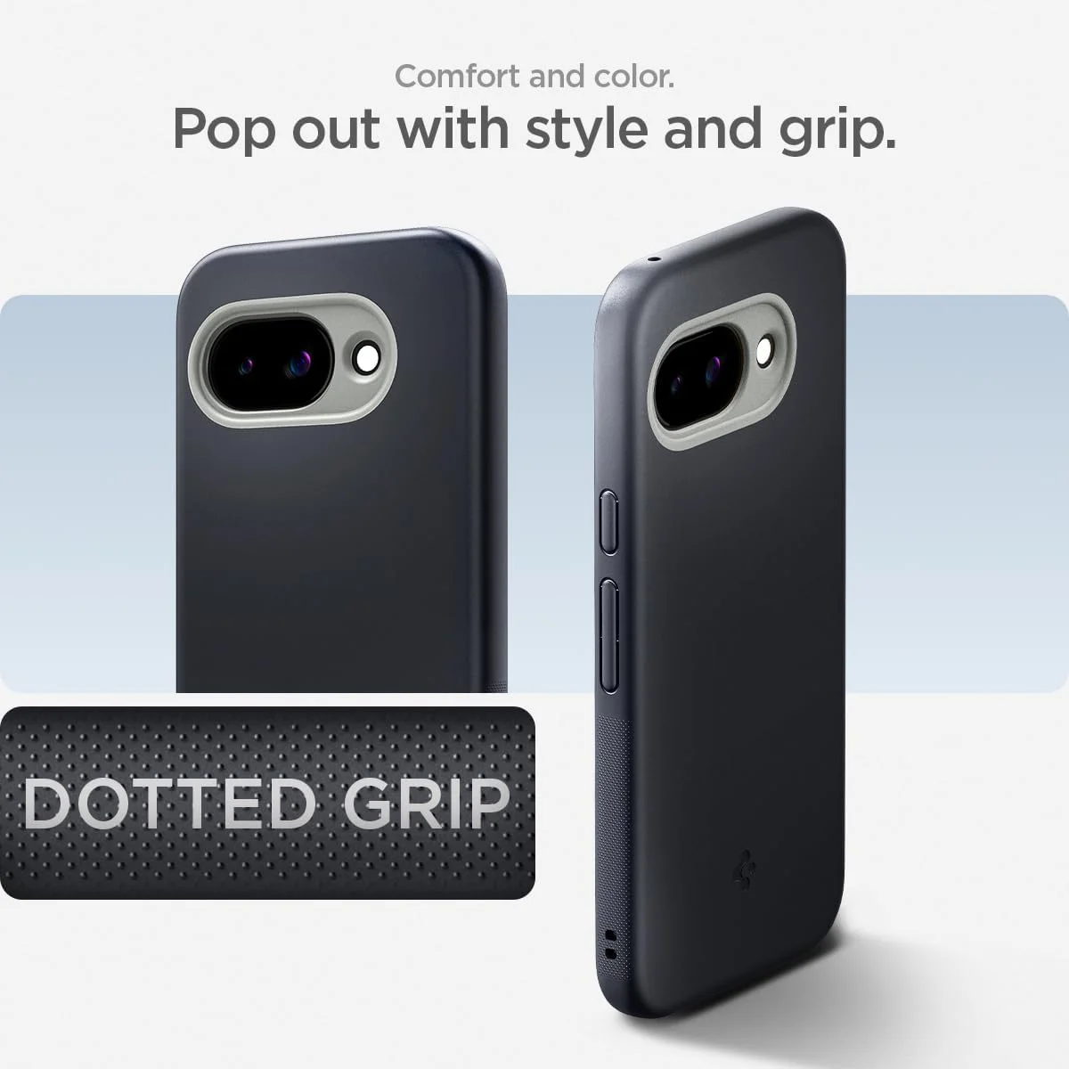 کاور محافظ Spigen Nano Pop Mag سازگار با MagSafe برای گوشی Google Pixel 9a (2025) - کنجد سیاه