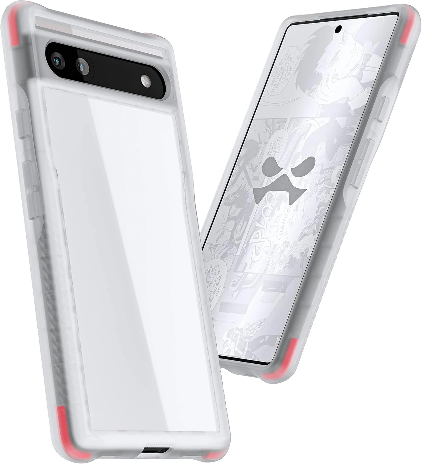 کاور شفاف Ghostek COVERT Pixel 6a با محافظت در برابر ضربه و طراحی باریک و سبک ممتاز ضد زردی، محافظ تلفن مقاوم طراحی شده برای Google Pixel 6a (6.1 اینچ) (شفاف)