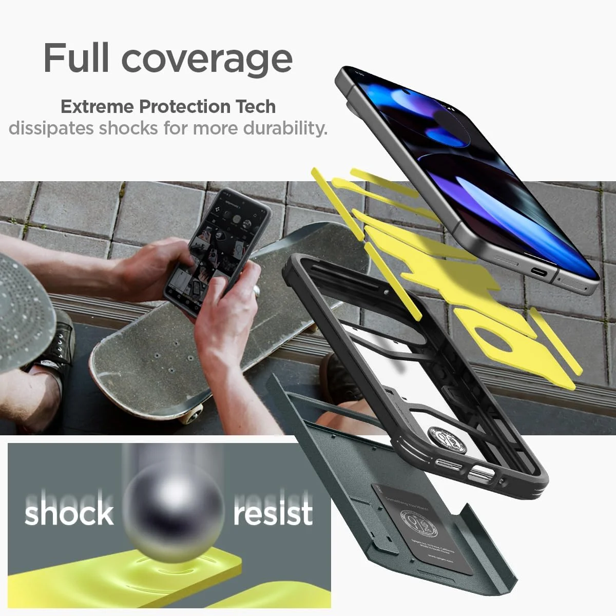 کاور محافظ ضد ضربه Spigen Tough Armor برای Google Pixel 9 و Google Pixel 9 PRO - رنگ سبز آبی