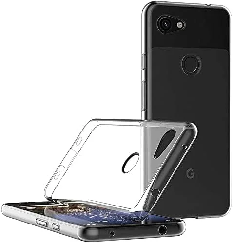 قاب محافظ گوشی گوگل پیکسل 3a (5.6 اینچ) ساخته شده از جنس ژل رابر TPU نرم، با پوشش پشتی شفاف