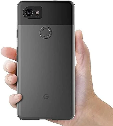 قاب محافظ گوشی گوگل پیکسل 2 XL (6 اینچ)، جنس ژله ای TPU نرم، پوشش پشتی شفاف