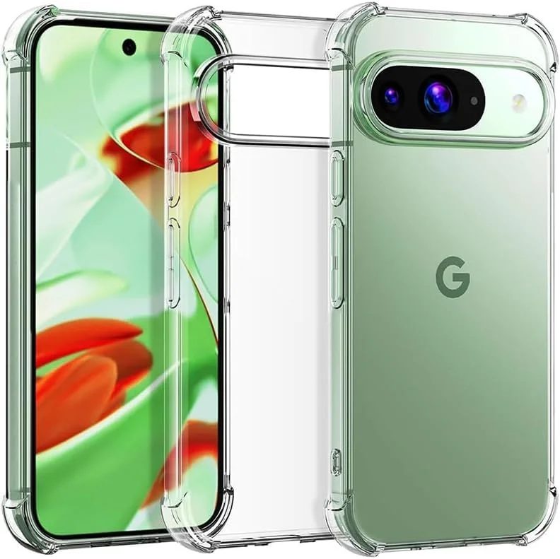 کاور شفاف TPU با قابلیت جذب شوک و گوشههای تقویتشده برای گوشی گوگل پیکسل 9، کاور محافظ نرم، منعطف و شفاف کاور شفاف TPU با قابلیت جذب شوک و گوشههای تقویتشده برای گوشی گوگل پیکسل 9، کاور محافظ نرم، منعطف و شفاف