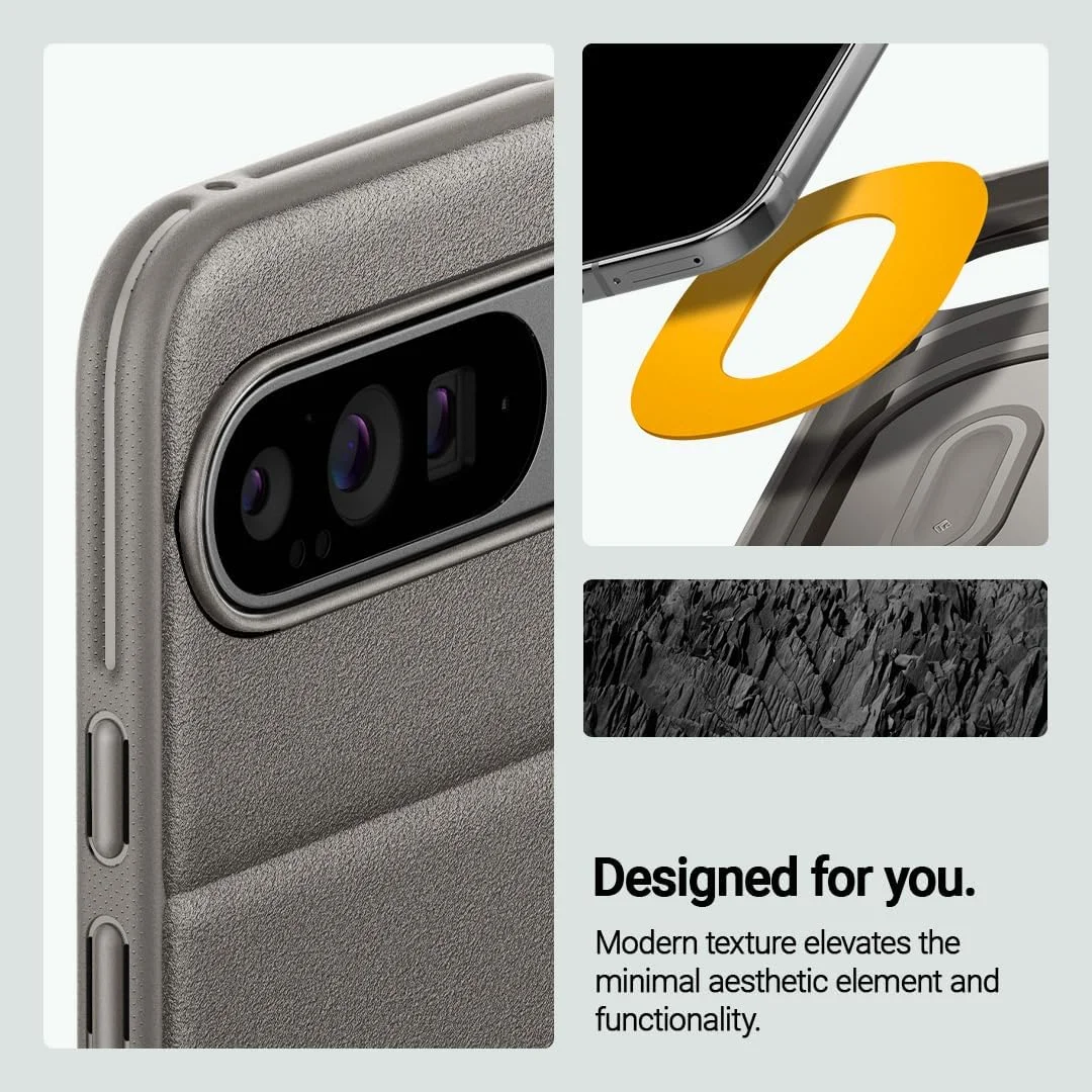 کاور محافظ Caseology Athlex طراحی شده برای گوشی گوگل پیکسل 9 پرو ایکس ال (2024) [مقاوم در سطح نظامی] - خاکستری فعال