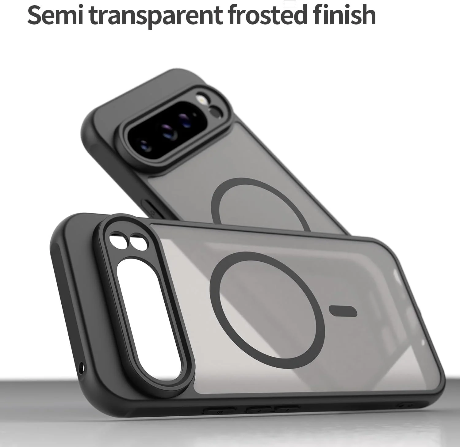 قاب محافظ مغناطیسی مات با حس نرم و ضد ضربه و ضد خش برای گوگل پیکسل 10 پرو ایکس ال (آبی)