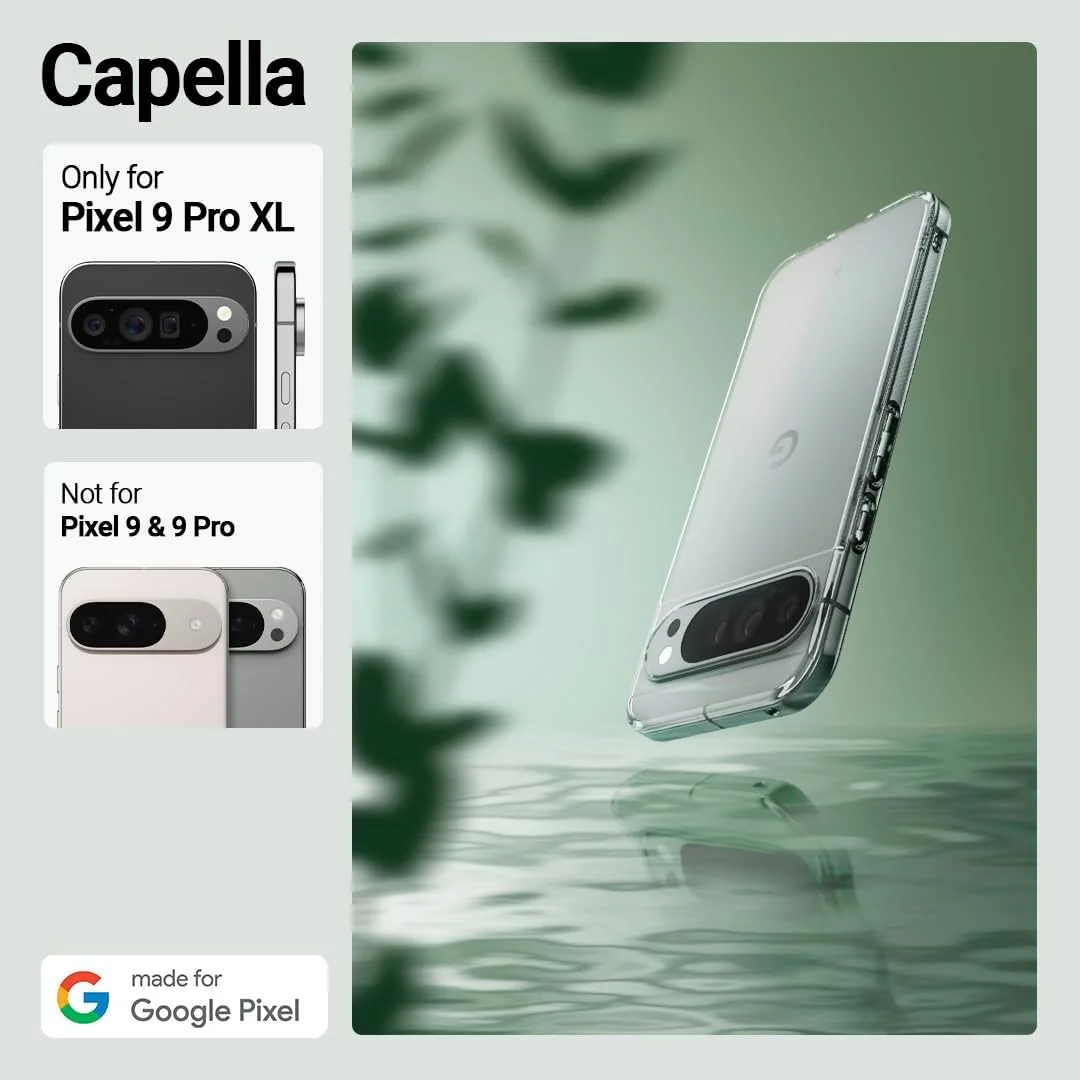 کاور محافظ گوشی Caseology Capella مناسب برای Google Pixel 9 Pro XL مدل 2024 [استاندارد نظامی] - شفاف