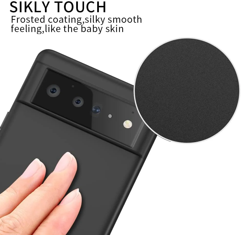 کاور محافظ گوشی گوگل پیکسل 6 پرو X-Level مدل Ultra-Thin Slim Fit [سری Guardian]، کاور پشتی محافظ سبک با روکش مات TPU نرم و انعطاف پذیر، مناسب برای بانوان - مشکی