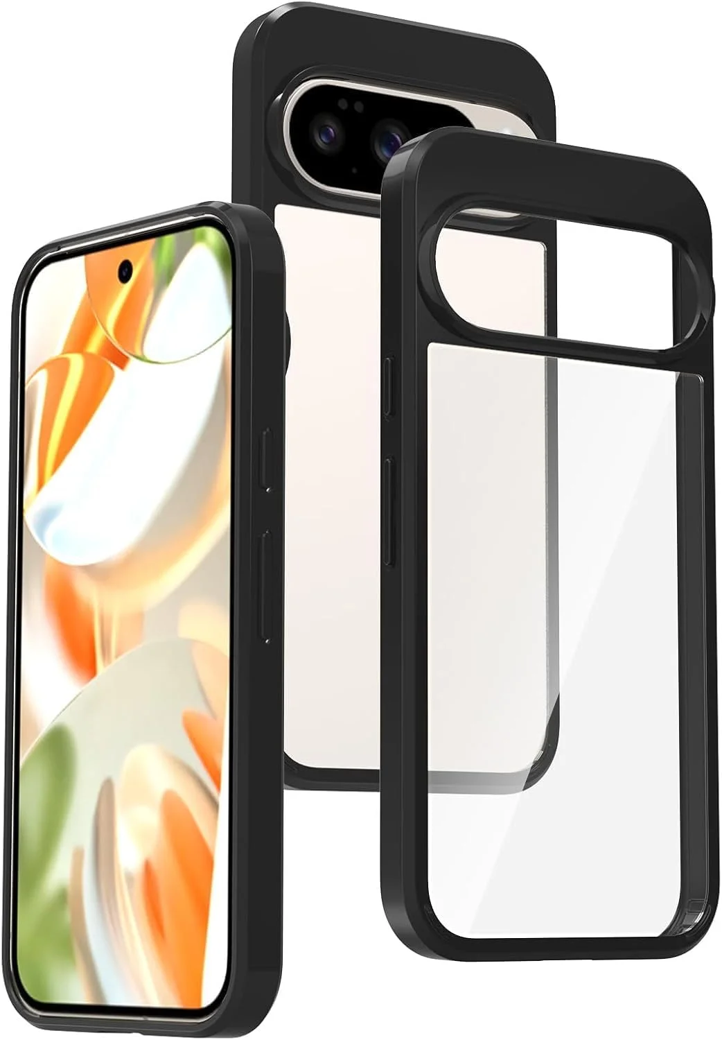 کاور محافظ شفاف برای گوگل پیکسل 10 / پیکسل 10 پرو، پشت سخت PC شفاف و بامپر TPU نرم، ضد ضربه، باریک و سبک مناسب پیکسل 10 / پیکسل 10 پرو (مشکی ترکیبی) کاور محافظ شفاف برای گوگل پیکسل 10 / پیکسل 10 پرو، پشت سخت PC شفاف و بامپر TPU نرم، ضد ضربه، باریک و سبک مناسب پیکسل 10 / پیکسل 10 پرو (مشکی ترکیبی)