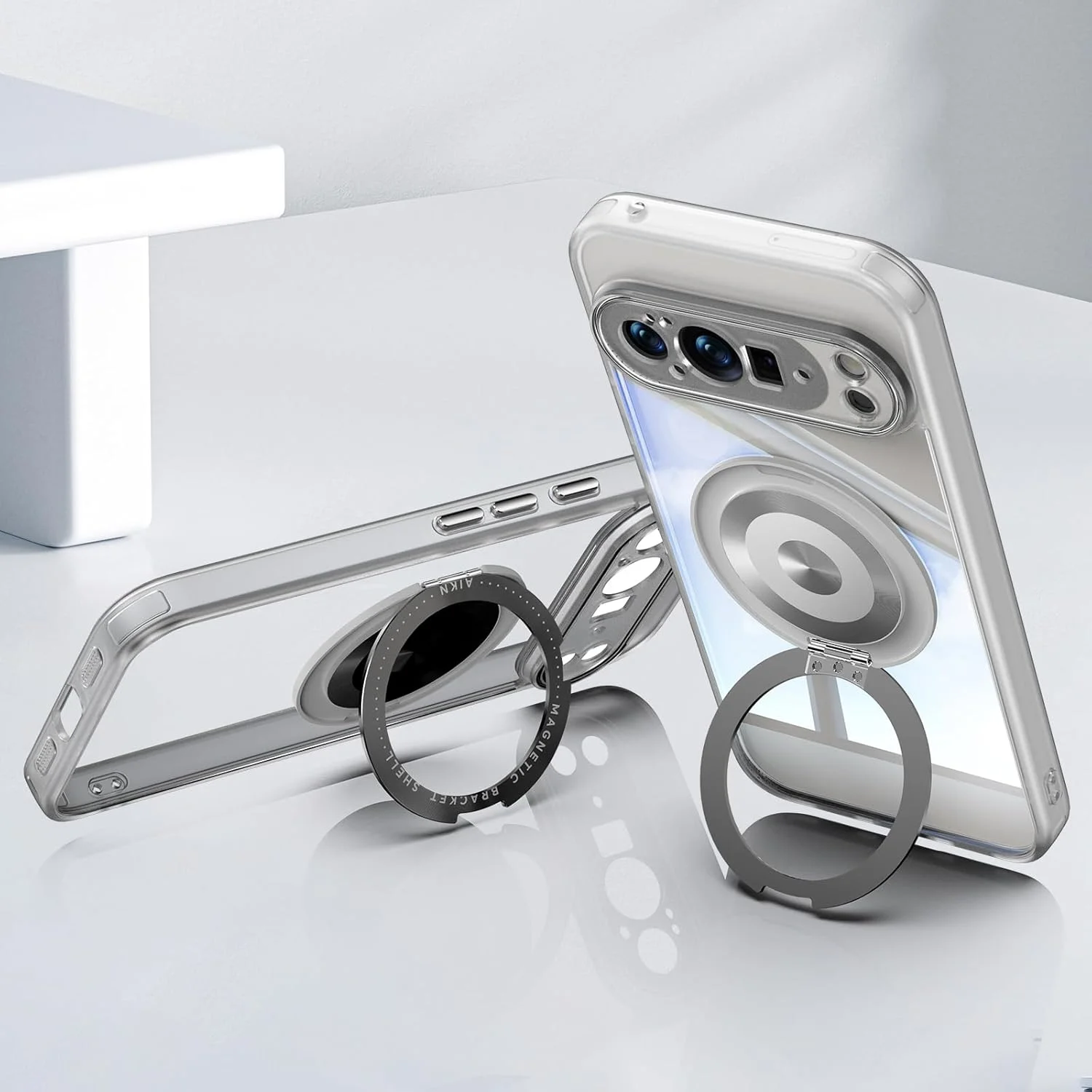 کاور شفاف ZQYFCDZ برای گوگل پیکسل 10 پرو XL - محافظت تقویت شده دوربین، پایه چرخان 360 درجه، فریم TPU نرم، ضد ضربه و مقاوم در برابر اثر انگشت، شفاف کاور شفاف ZQYFCDZ برای گوگل پیکسل 10 پرو XL - محافظت تقویت شده دوربین، پایه چرخان 360 درجه، فریم TPU نرم، ضد ضربه و مقاوم در برابر اثر انگشت، شفاف