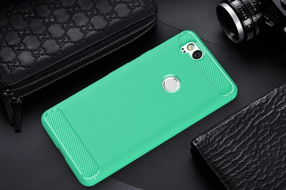 قاب گوشی گوگل پیکسل 2 ایکس ال، قاب باریک فیبر کربنی با قابلیت جذب شوک برای گوگل پیکسل 2 ایکس ال (2017)