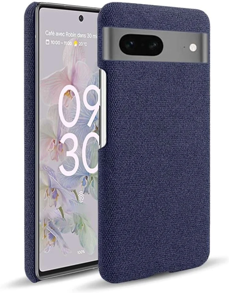 قاب محافظ گوشی گوگل پیکسل 7A، بدنه سخت و مقاوم - طراحی بافت بوم و ضد لغزش، پوشش کامل 360 درجه ضد ضربه با مقاومت در برابر اثر انگشت - آبی