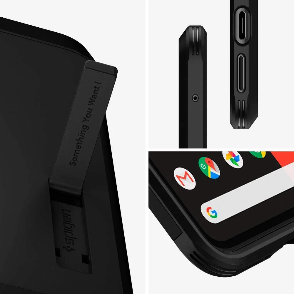 کاور محافظ ضد ضربه Spigen Tough Armor مناسب برای گوشی Google Pixel 4 - مشکی