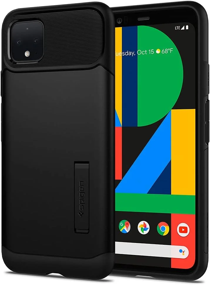 کاور محافظ باریک Spigen Slim Armor مناسب برای گوشی گوگل پیکسل 4 - مشکی