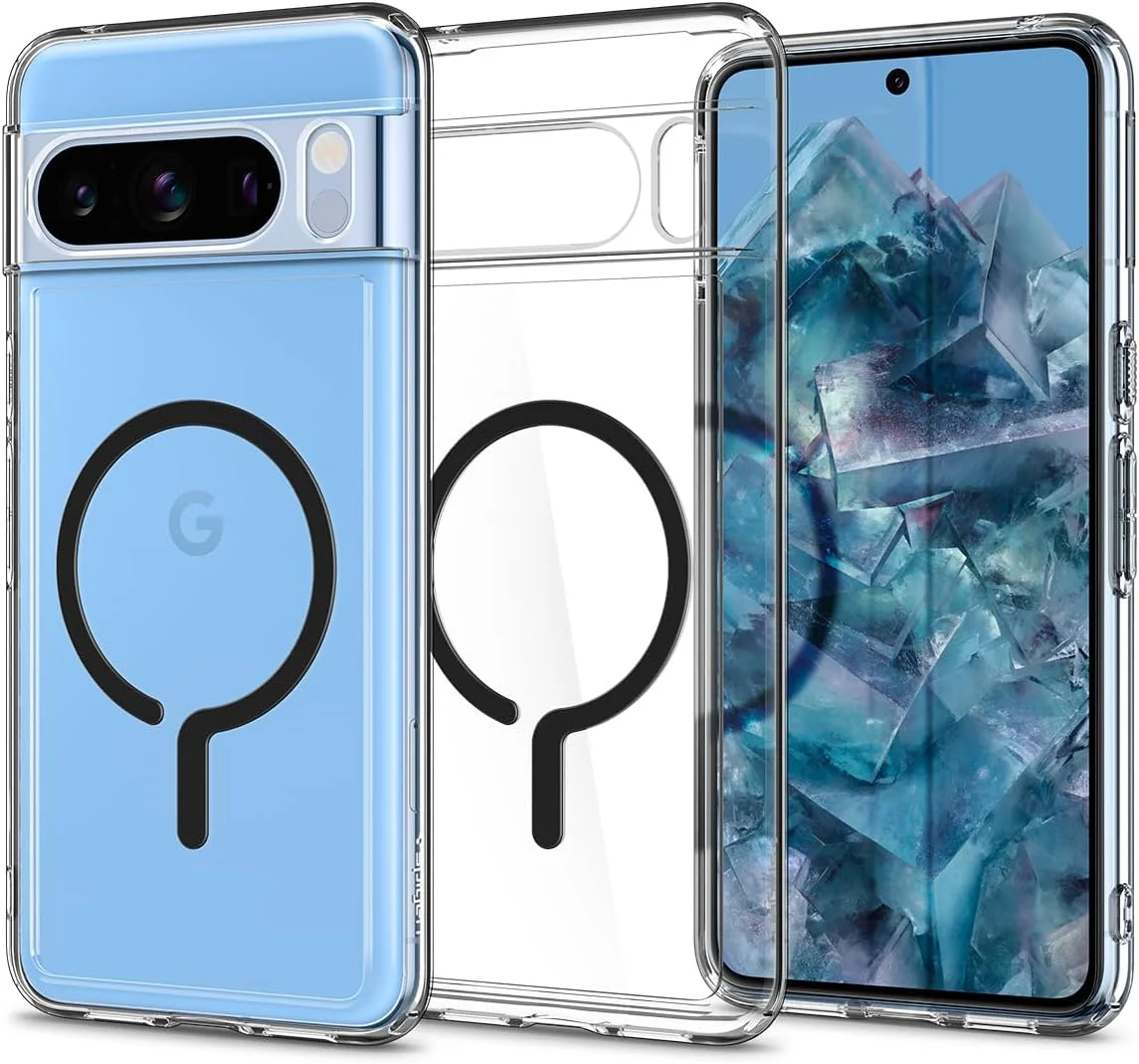 کاور محافظ گوشی گوگل پیکسل 8 پرو مدل Spigen Ultra Hybrid Metal Ring MagFit سازگار با MagSafe - مشکی کاور محافظ گوشی گوگل پیکسل 8 پرو مدل Spigen Ultra Hybrid Metal Ring MagFit سازگار با MagSafe - مشکی