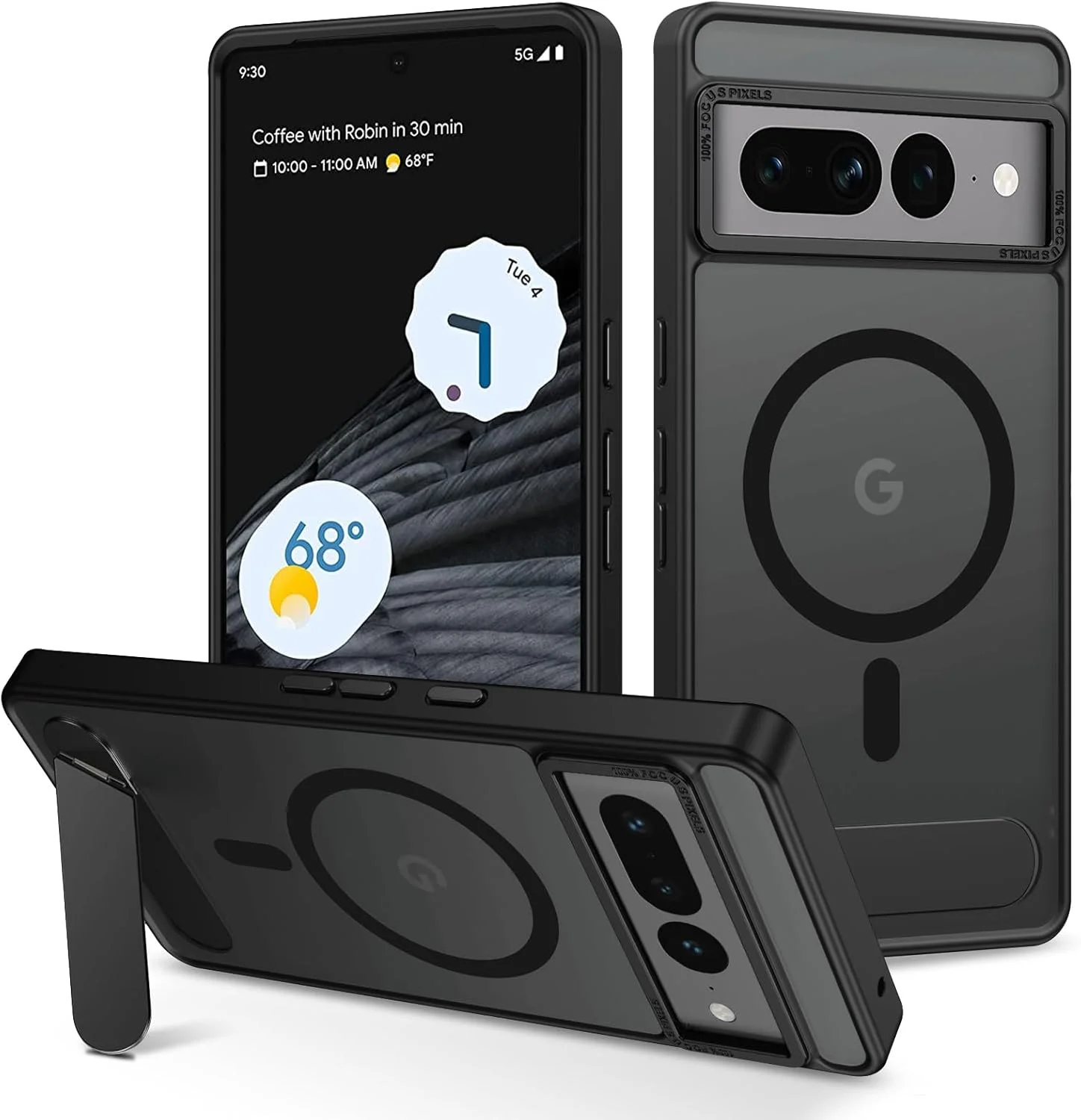 قاب محافظ مغناطیسی تاشو YINLAI برای گوگل پیکسل 7 پرو، سازگار با MagSafe، قاب محافظ باریک و نیمه شفاف برای گوگل پیکسل 7 پرو، مشکی قاب محافظ مغناطیسی تاشو YINLAI برای گوگل پیکسل 7 پرو، سازگار با MagSafe، قاب محافظ باریک و نیمه شفاف برای گوگل پیکسل 7 پرو، مشکی