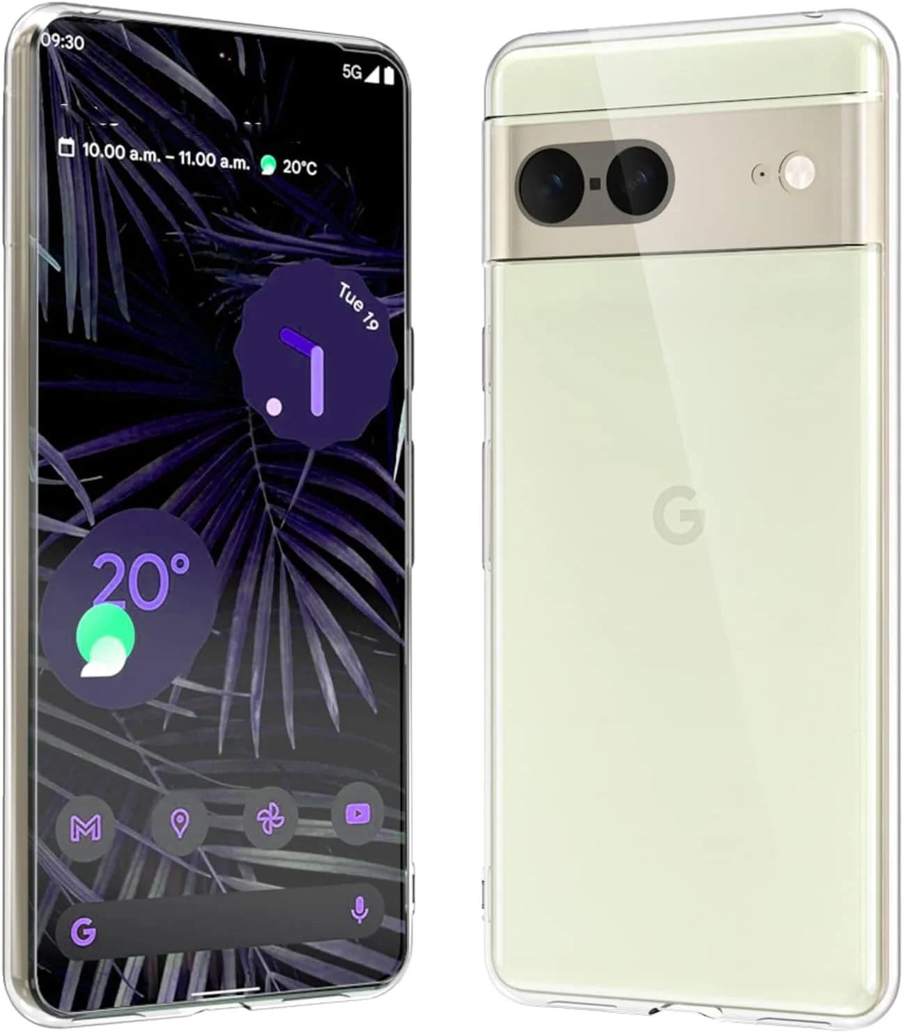 کاور گوگل پیکسل 7، [نازک و باریک] [ضد ضربه] ژله ای TPU انعطاف پذیر، محافظ نرم سیلیکونی برای گوگل پیکسل 7، شفاف