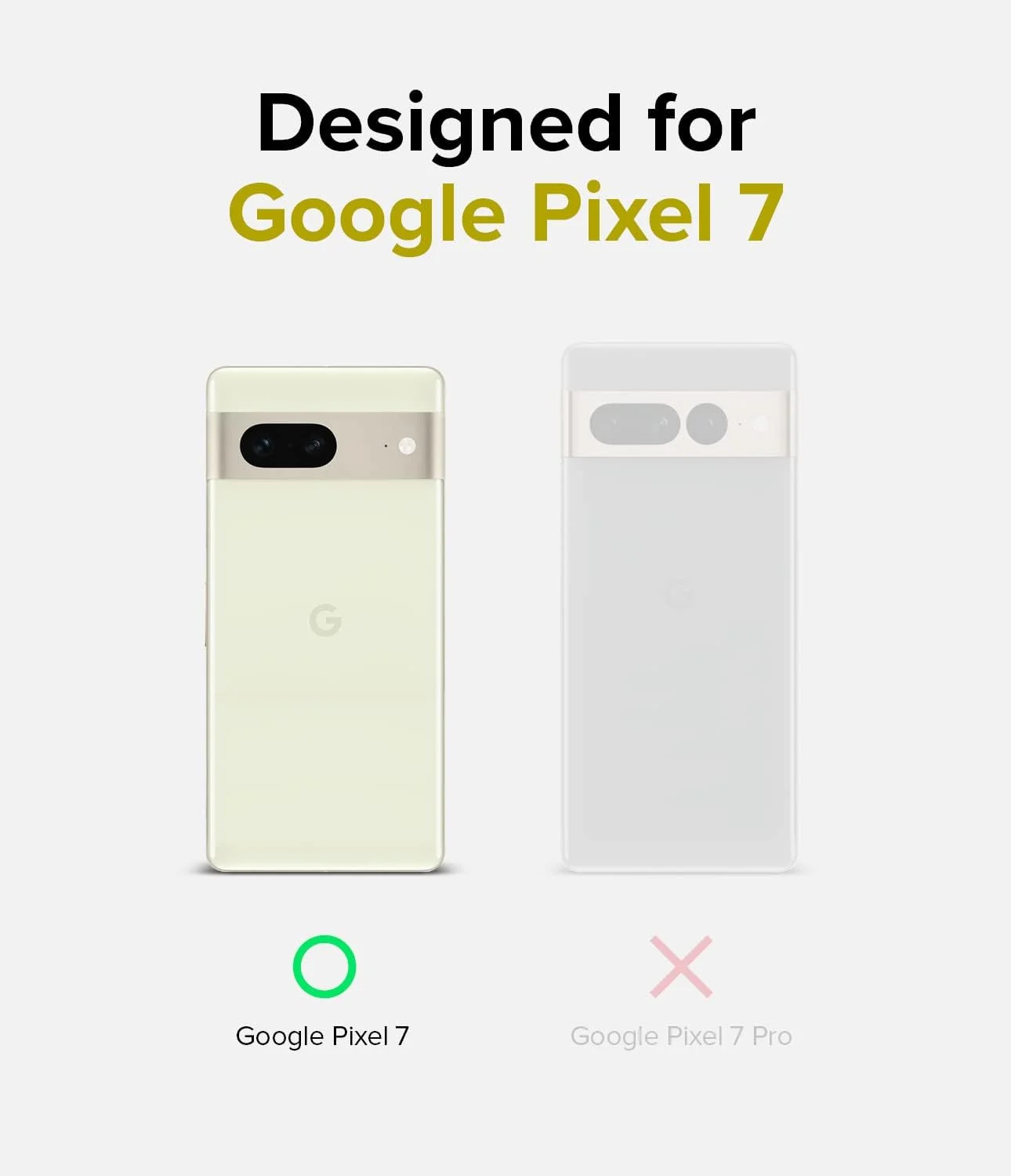کاور محافظ مات Ringke Fusion سازگار با Google Pixel 7، ضد اثر انگشت، پشت سخت، ضربه گیر TPU نرم و انعطاف پذیر، مقاوم در برابر خراش، فرم طبیعی، کاور پشت Google Pixel 7 - شفاف مات