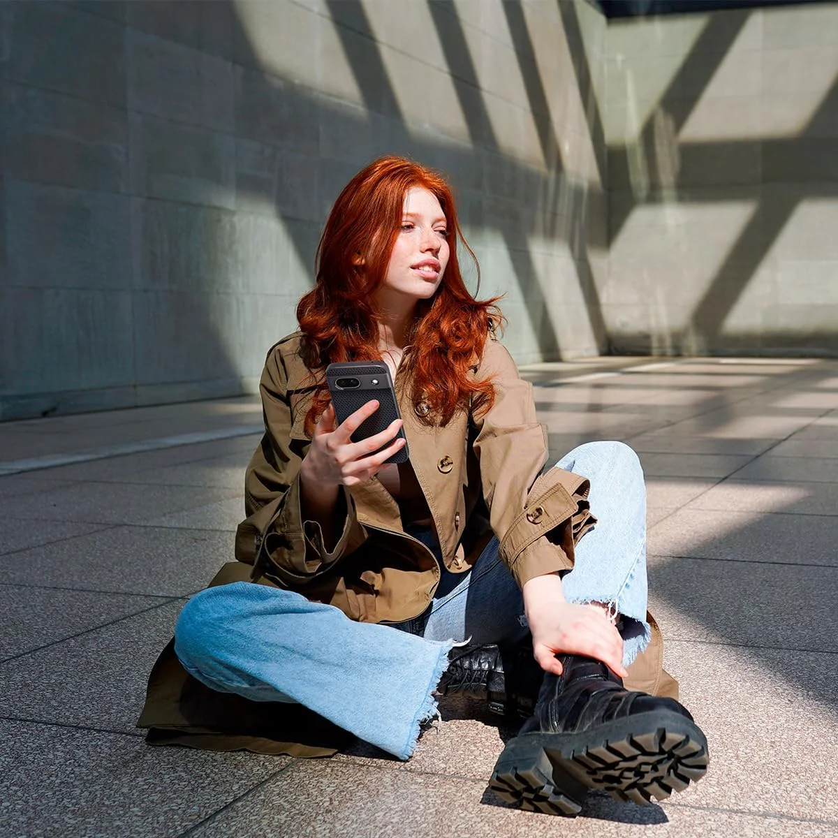 کاور محافظ گوشی گوگل پیکسل 8a مدل Spigen Liquid Air - مشکی مات